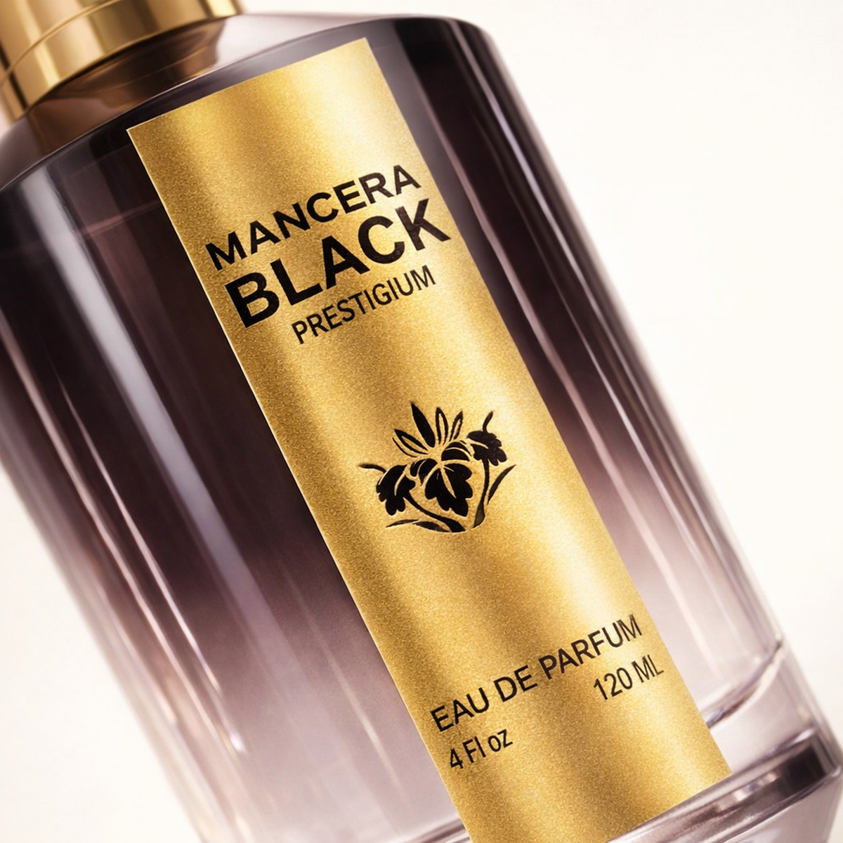 Mancera Black Prestigium EDP macro label detail gallery showcase