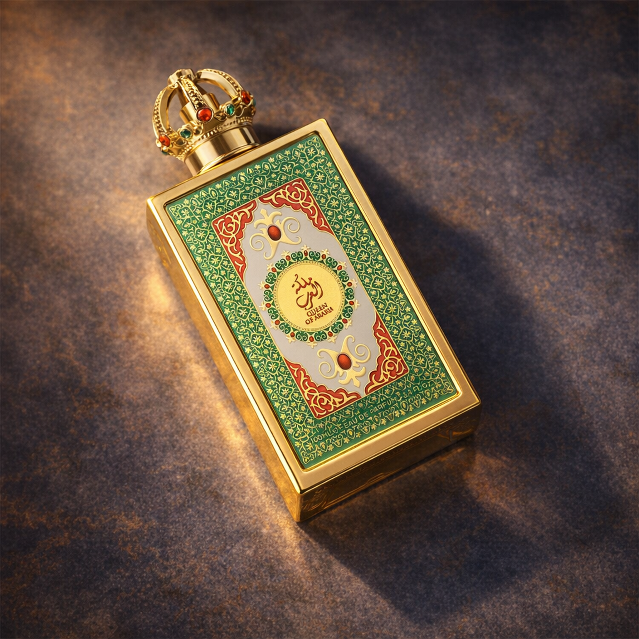 Lattafa Pride Queen of Arabia EDP For Women angled still-life gallery showcase