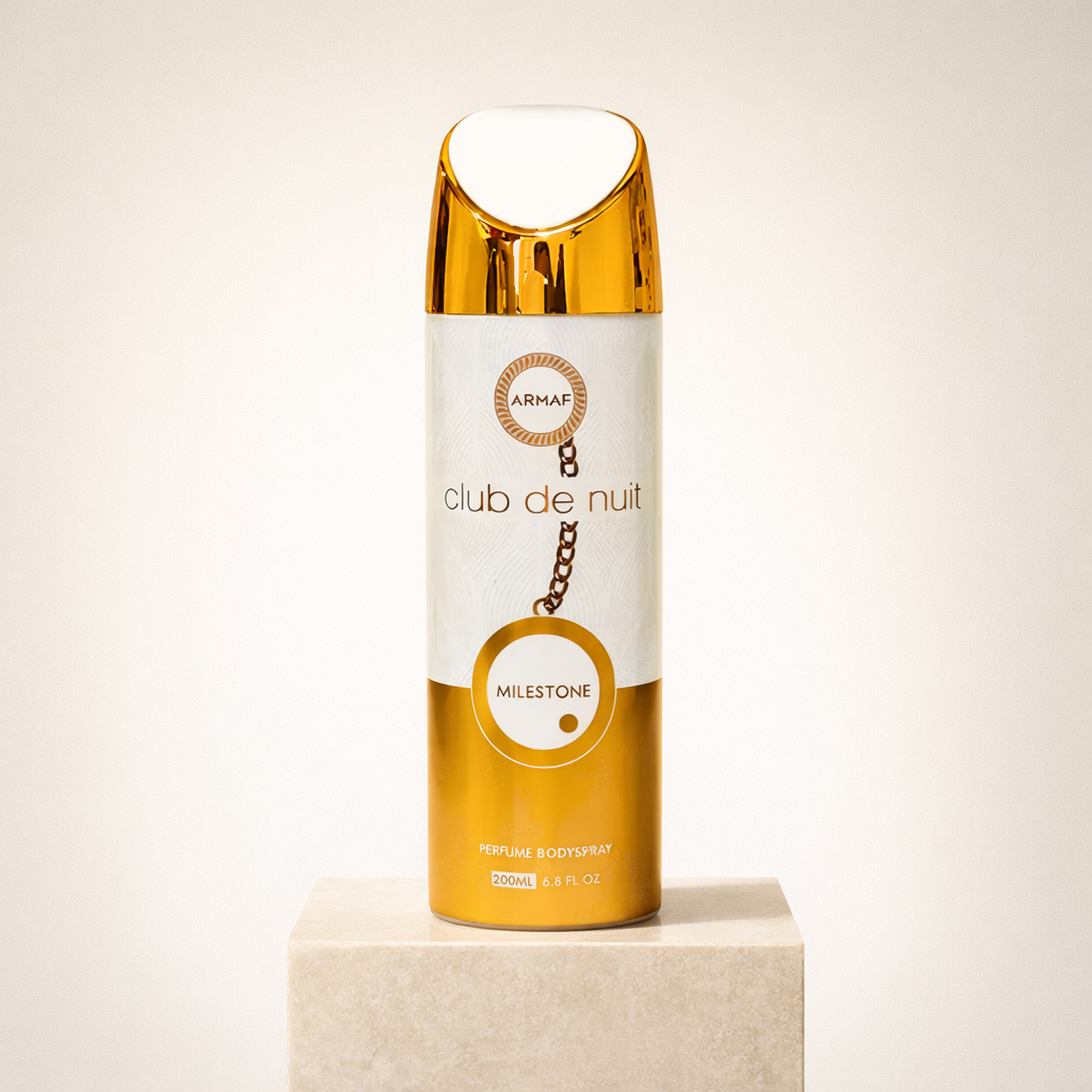 Armaf Club De Nuit Milestone Body Spray upright pedestal gallery showcase