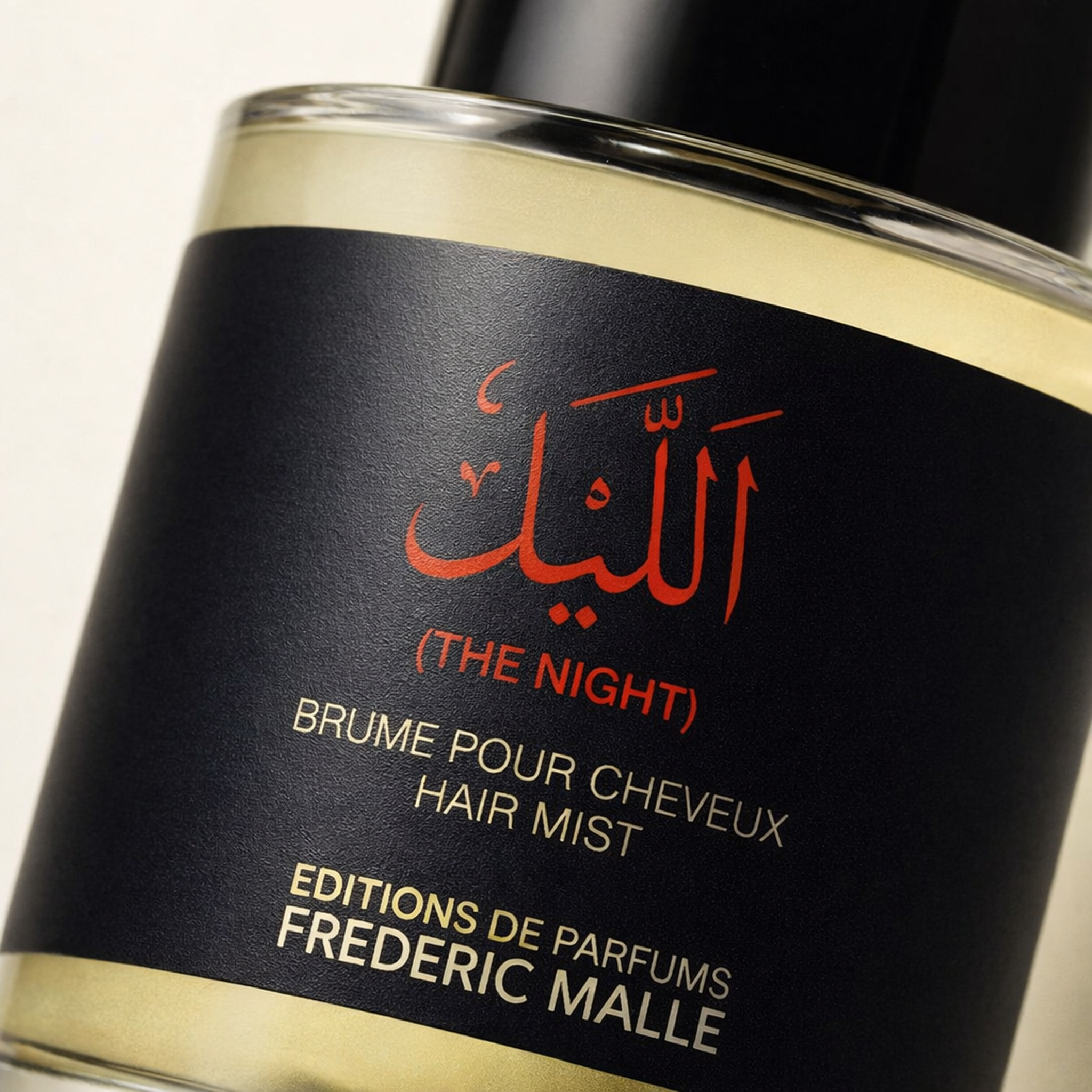 Frederic Malle The Night Hair Mist macro label detail gallery showcase