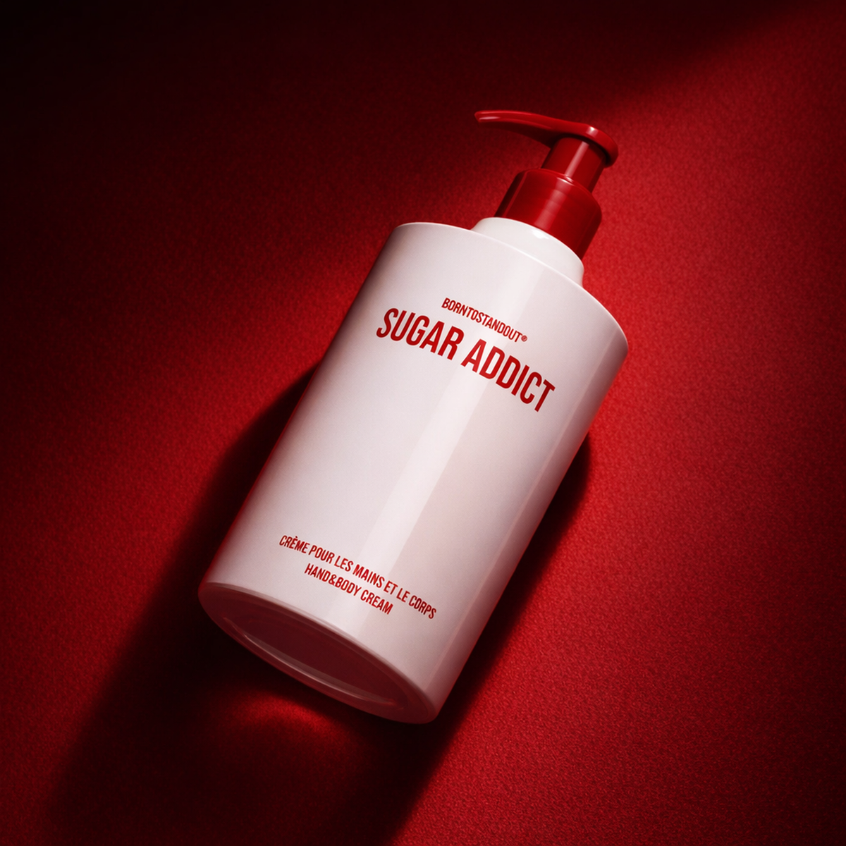 BORNTOSTANDOUT Sugar Addict Hand & Body Cream angled still-life gallery showcase