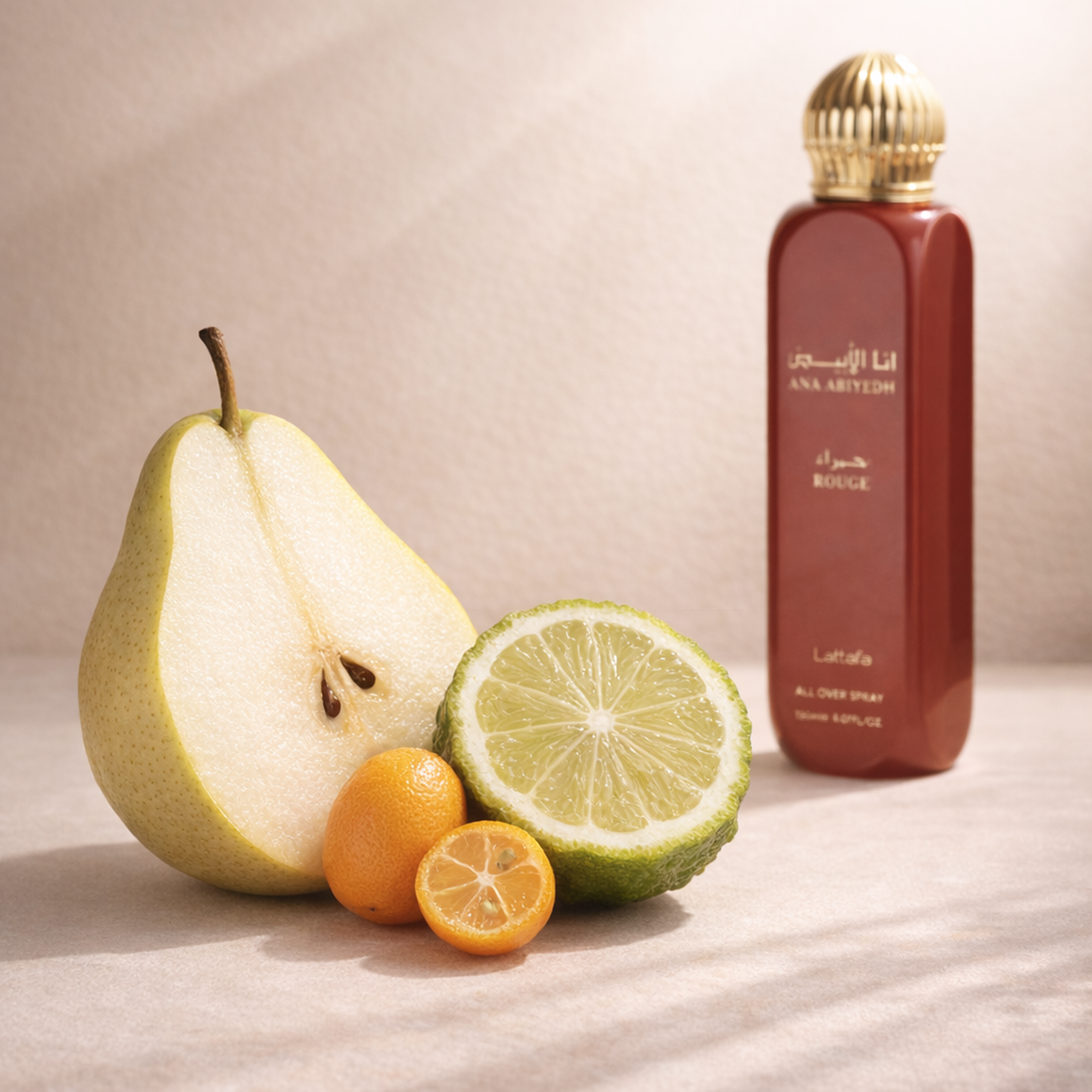 Lattafa I Am White Rouge All Over Spray fragrance notes image