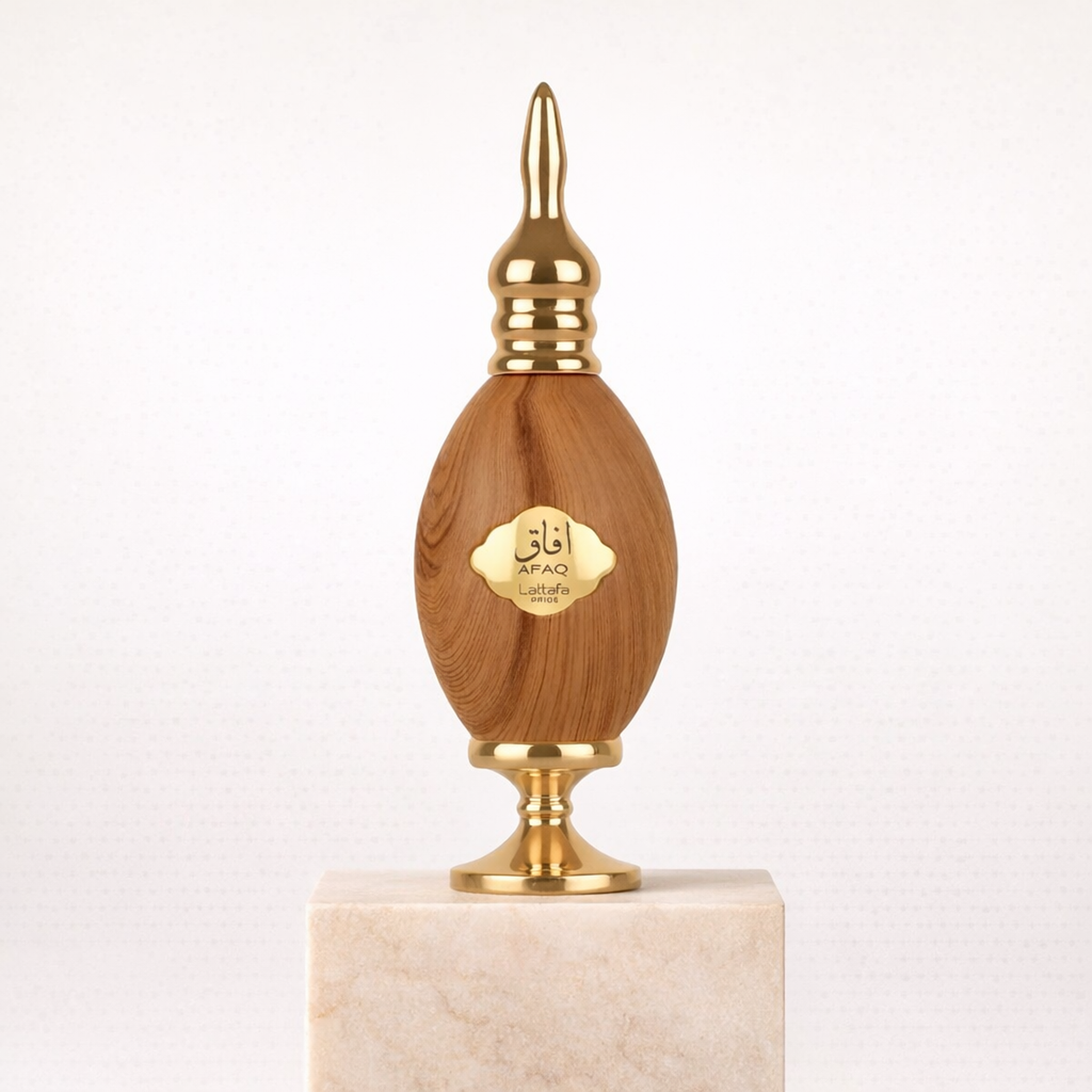 Lattafa Pride Afaq EDP For Women upright pedestal gallery showcase