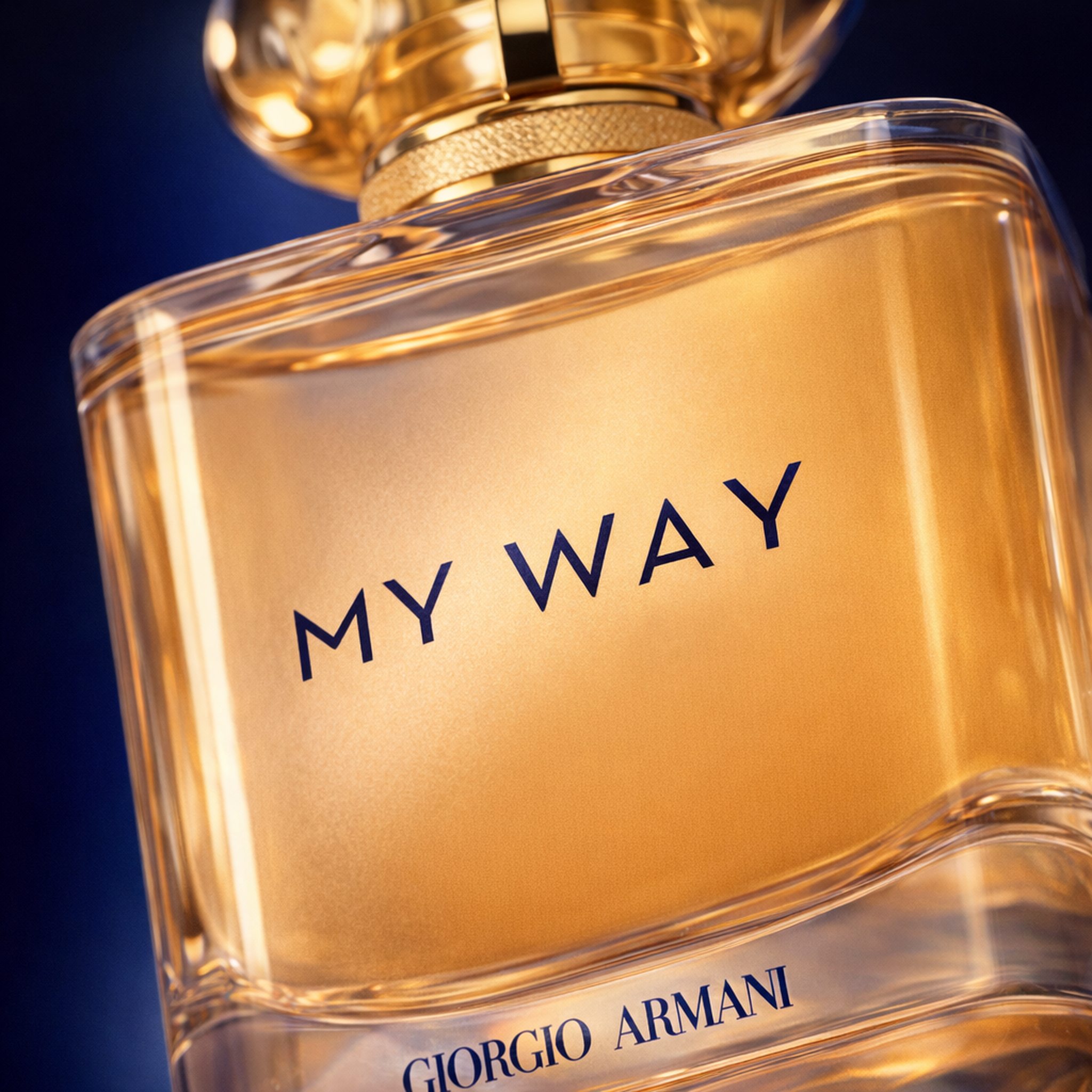 Giorgio Armani My Way Sunny Vanilla EDP For Women macro label detail gallery showcase