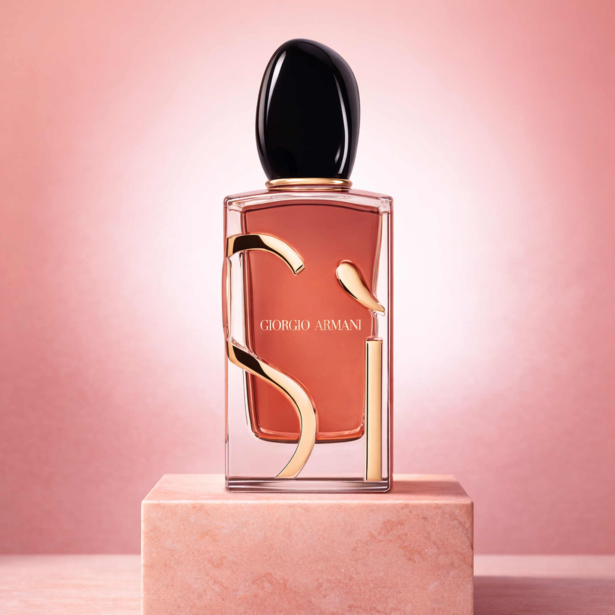 Giorgio Armani Si Parfum For Women upright pedestal gallery showcase