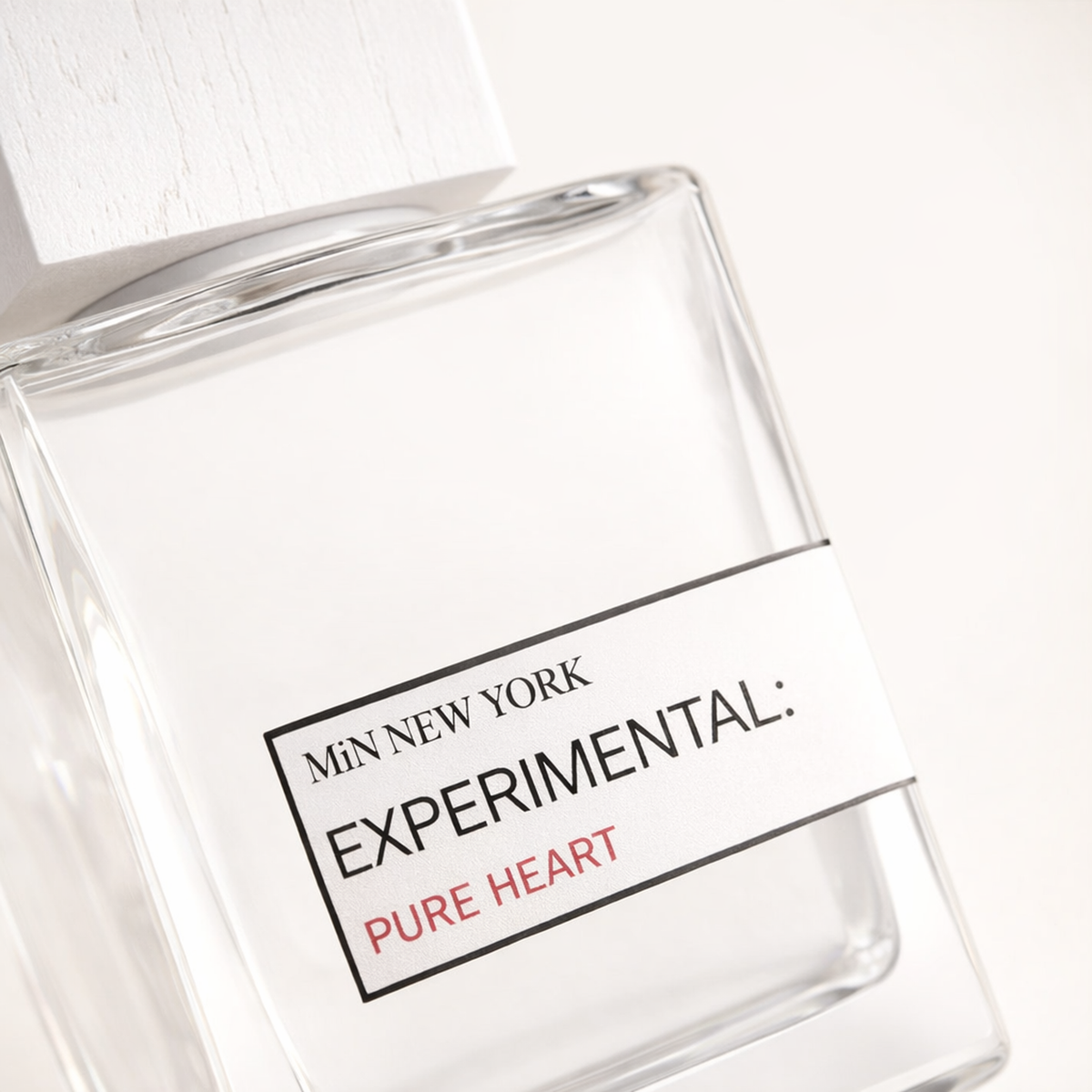 Min New York Pure Heart EDP macro label detail gallery showcase