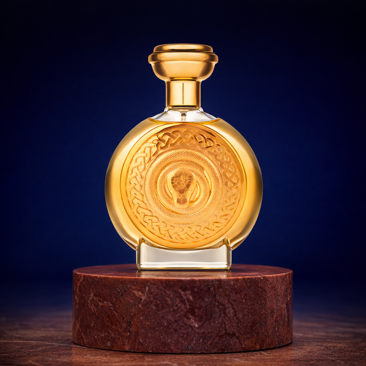 Boadicea The Victorious Lannosea Pure Parfum upright pedestal gallery showcase