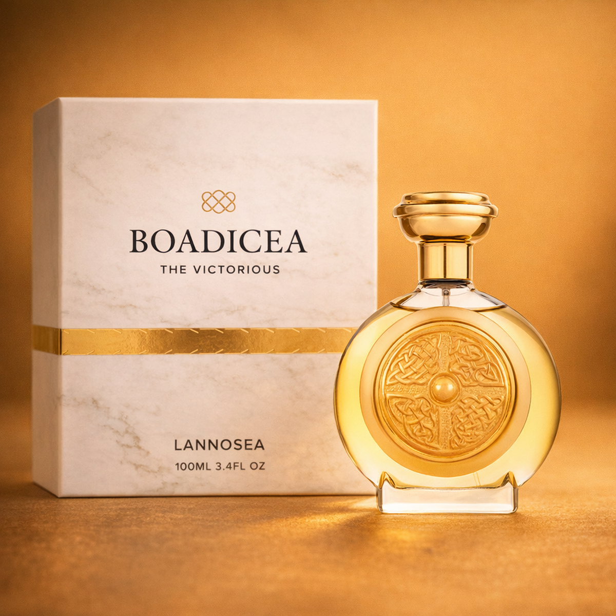Boadicea The Victorious Lannosea Pure Parfum packaging product shot gallery showcase