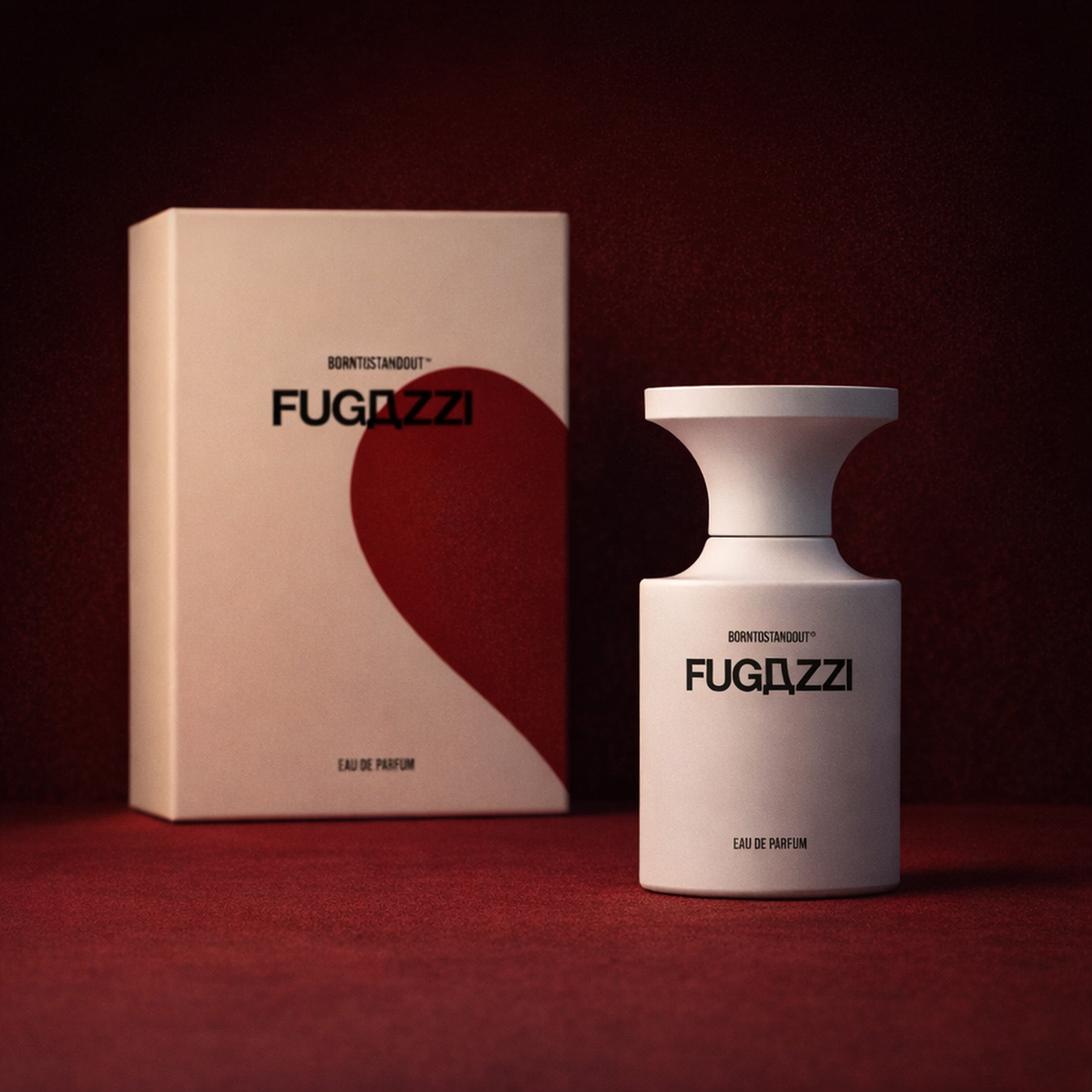 BORNTOSTANDOUT Fugazzi By Borntostandout EDP packaging product shot gallery showcase