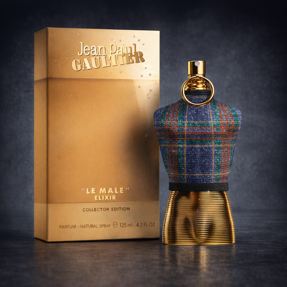 Jean Paul Gaultier Le Male Elixir Collector Edition Parfum For Men packaging image