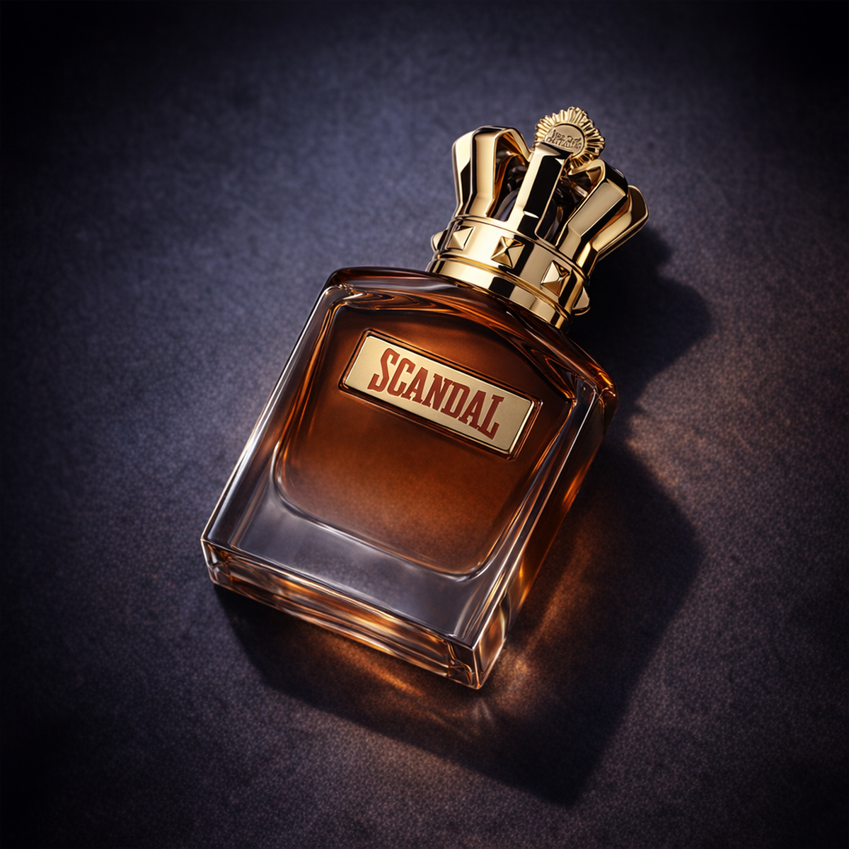Jean Paul Gaultier Scandal Elixir Parfum For Men angled still-life gallery showcase