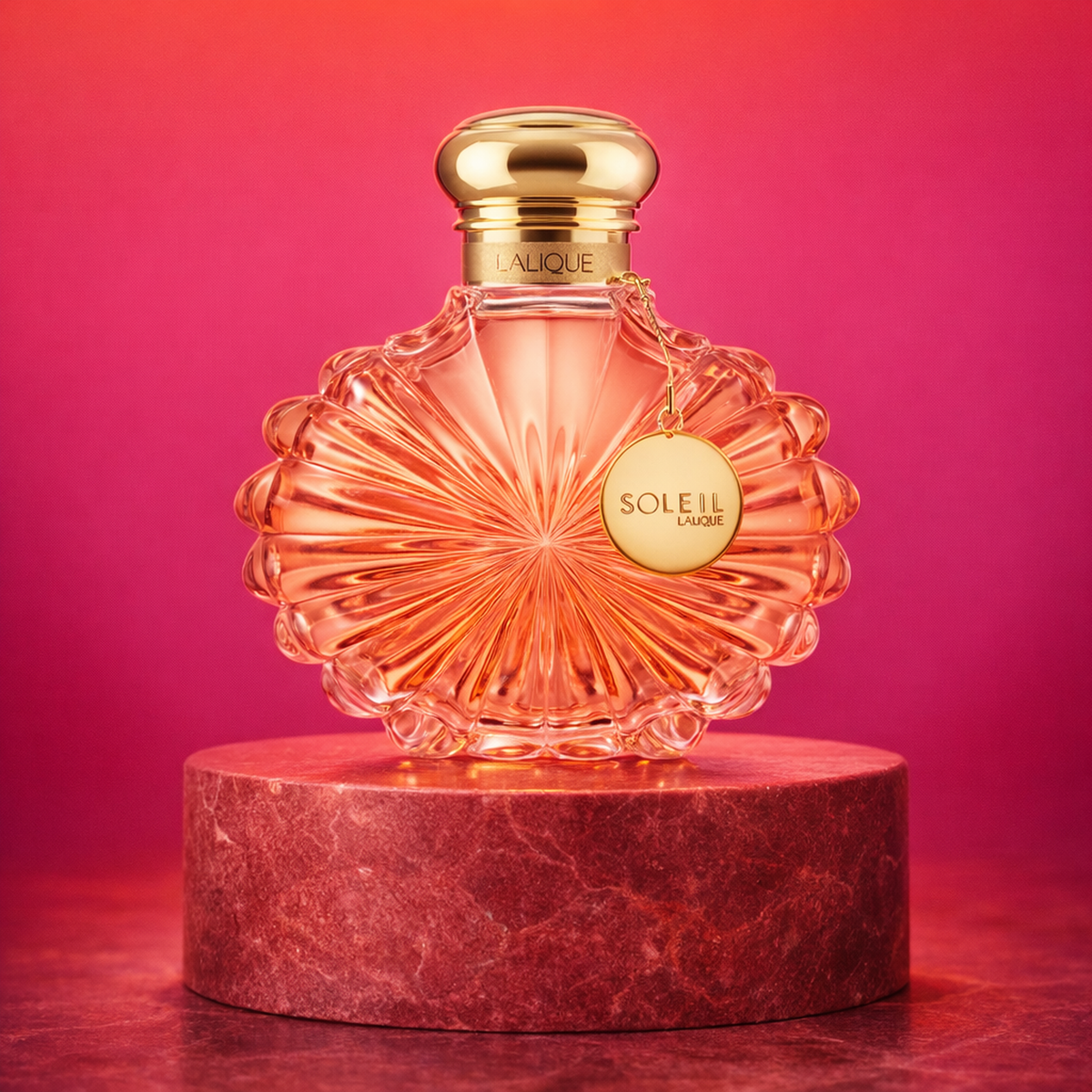 Lalique Soleil Lunar EDP For Women upright pedestal gallery showcase