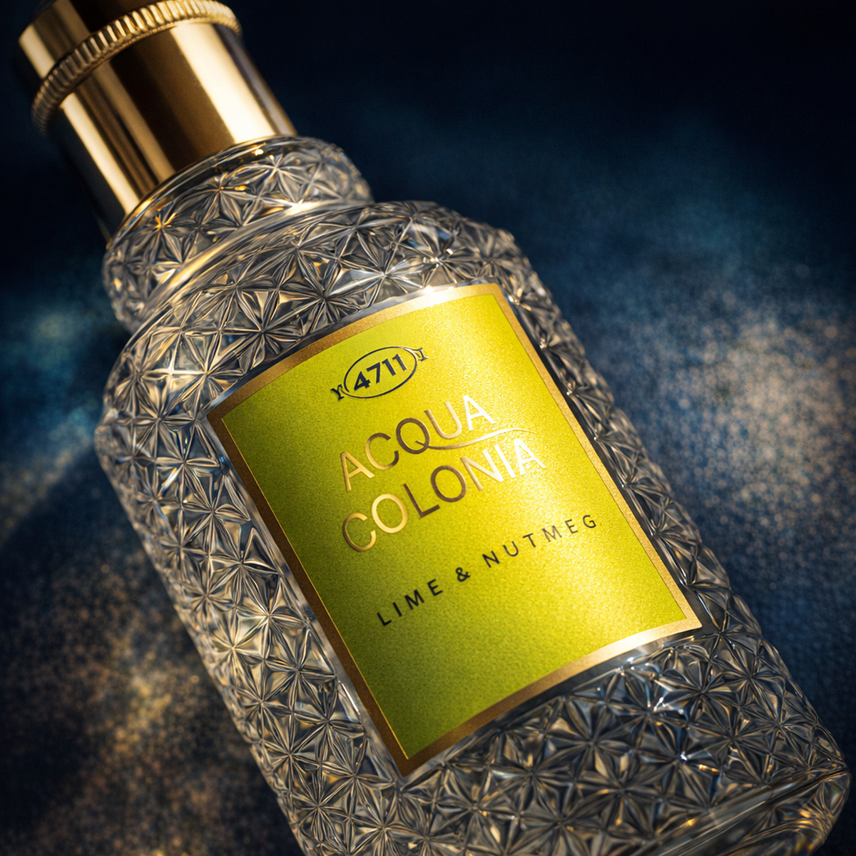 No. 4711 Acqua Colonia Lime and Nutmeg EDC macro label detail gallery showcase