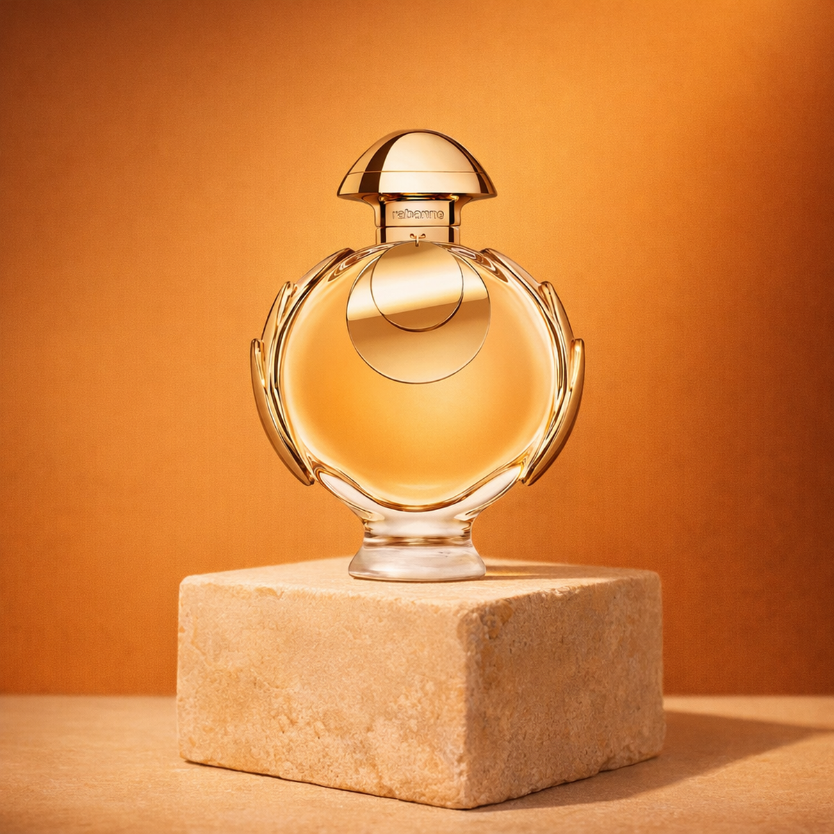 Paco Rabanne Olympea Elixir Intense EDP Intense For Women upright pedestal gallery showcase