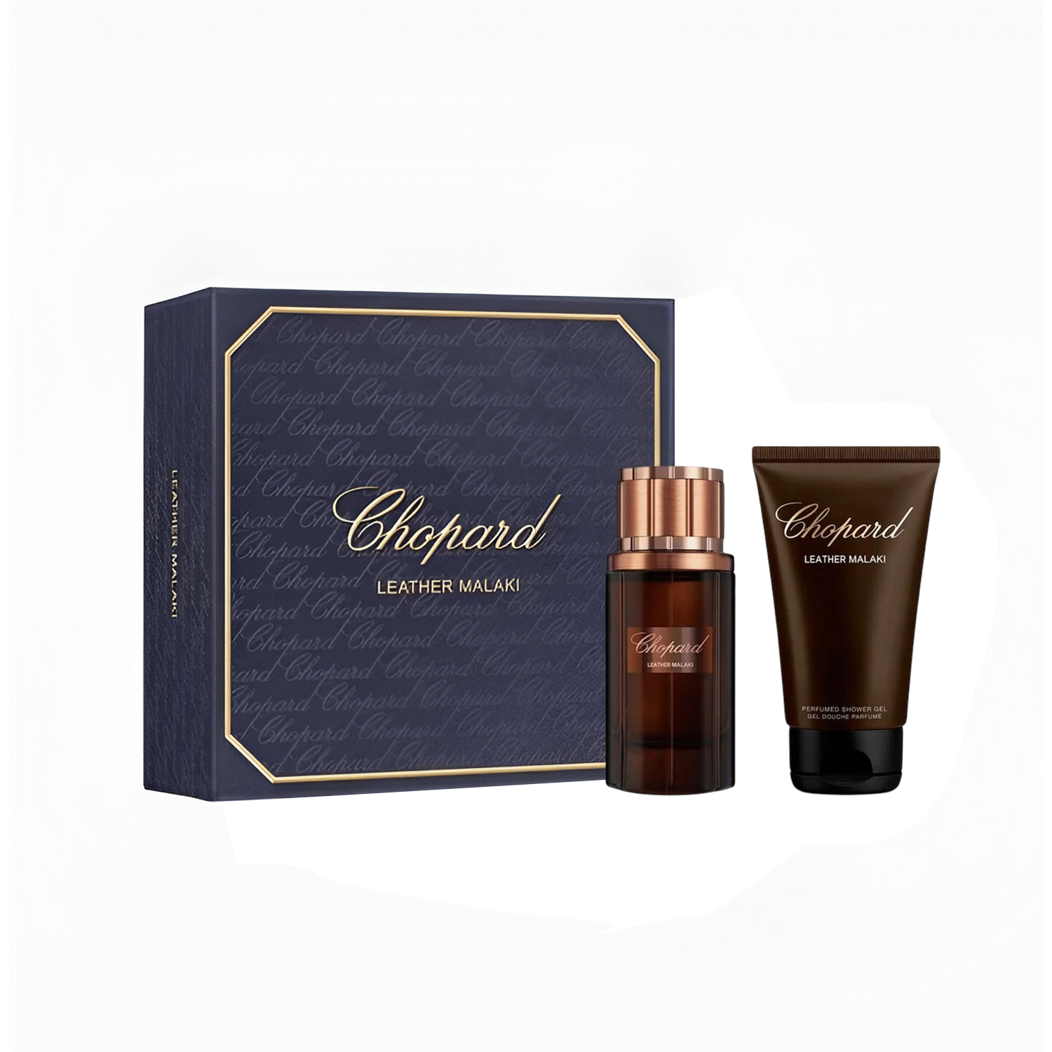 Chopard Leather Malaki EDP For Men Shower Gel Gift Set