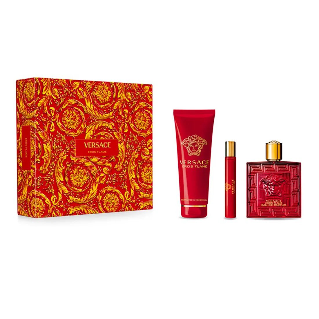 Versace Eros Flame EDP Travel Shower Set