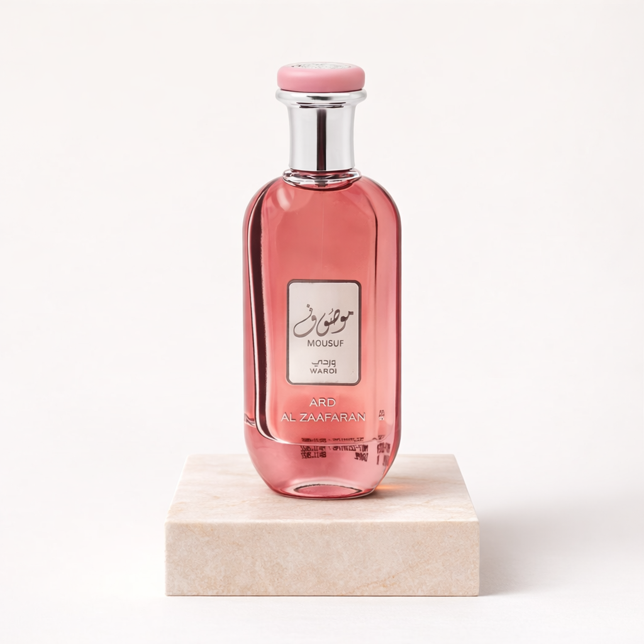 Ard Al Zaafaran Mousuf Wardi EDP For Women upright pedestal gallery showcase