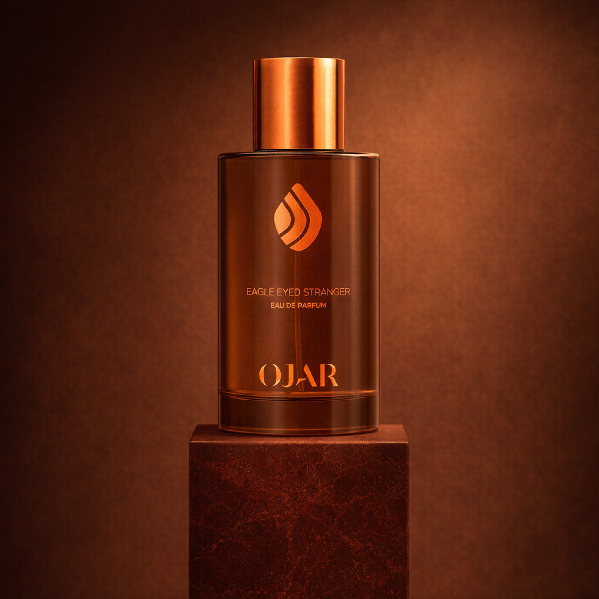 Ojar Eagle Eyed Stranger EDP upright pedestal gallery showcase