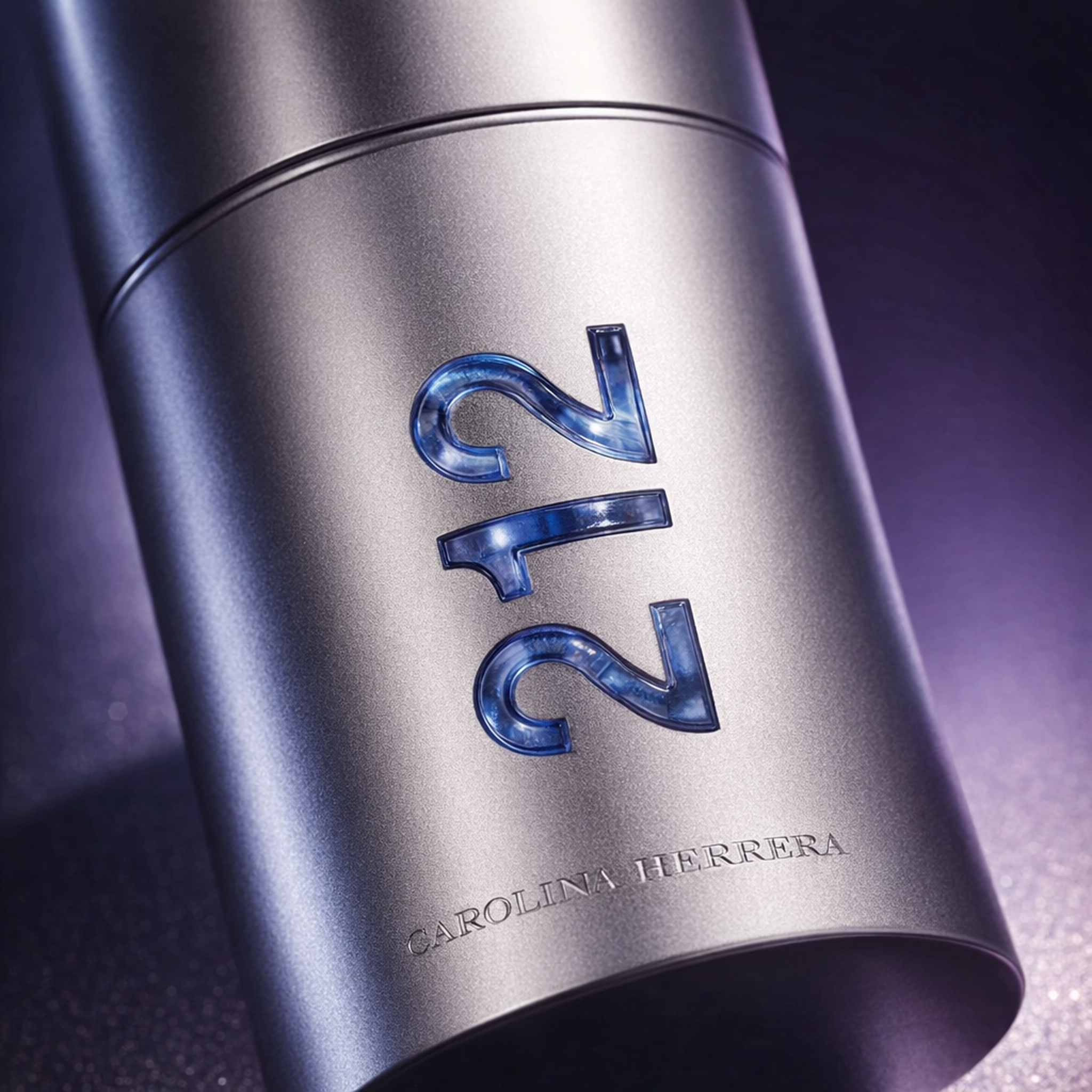 Carolina Herrera 212 Men EDT macro label detail gallery showcase