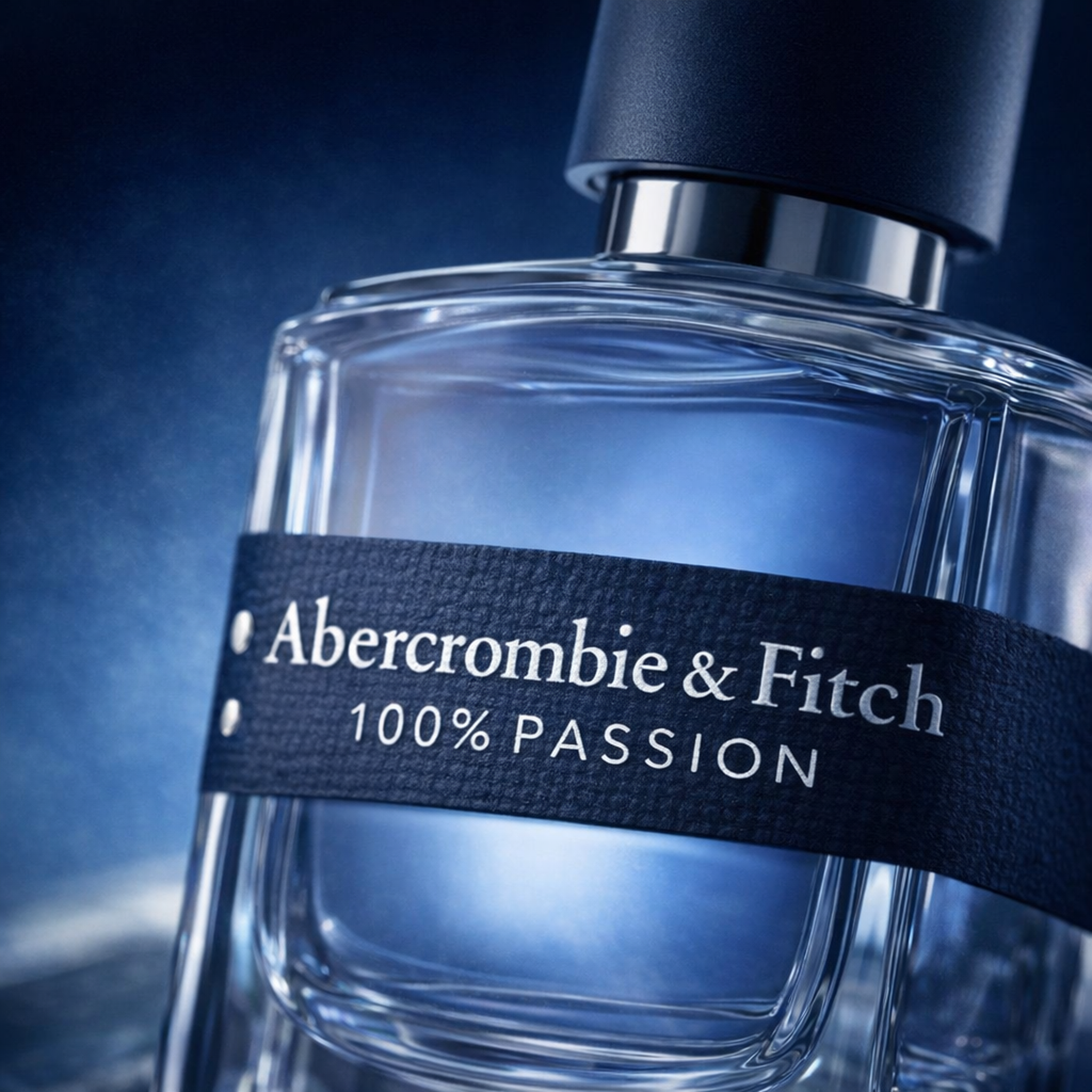 Abercrombie & Fitch 100% Passion EDT for Men macro label detail gallery showcase