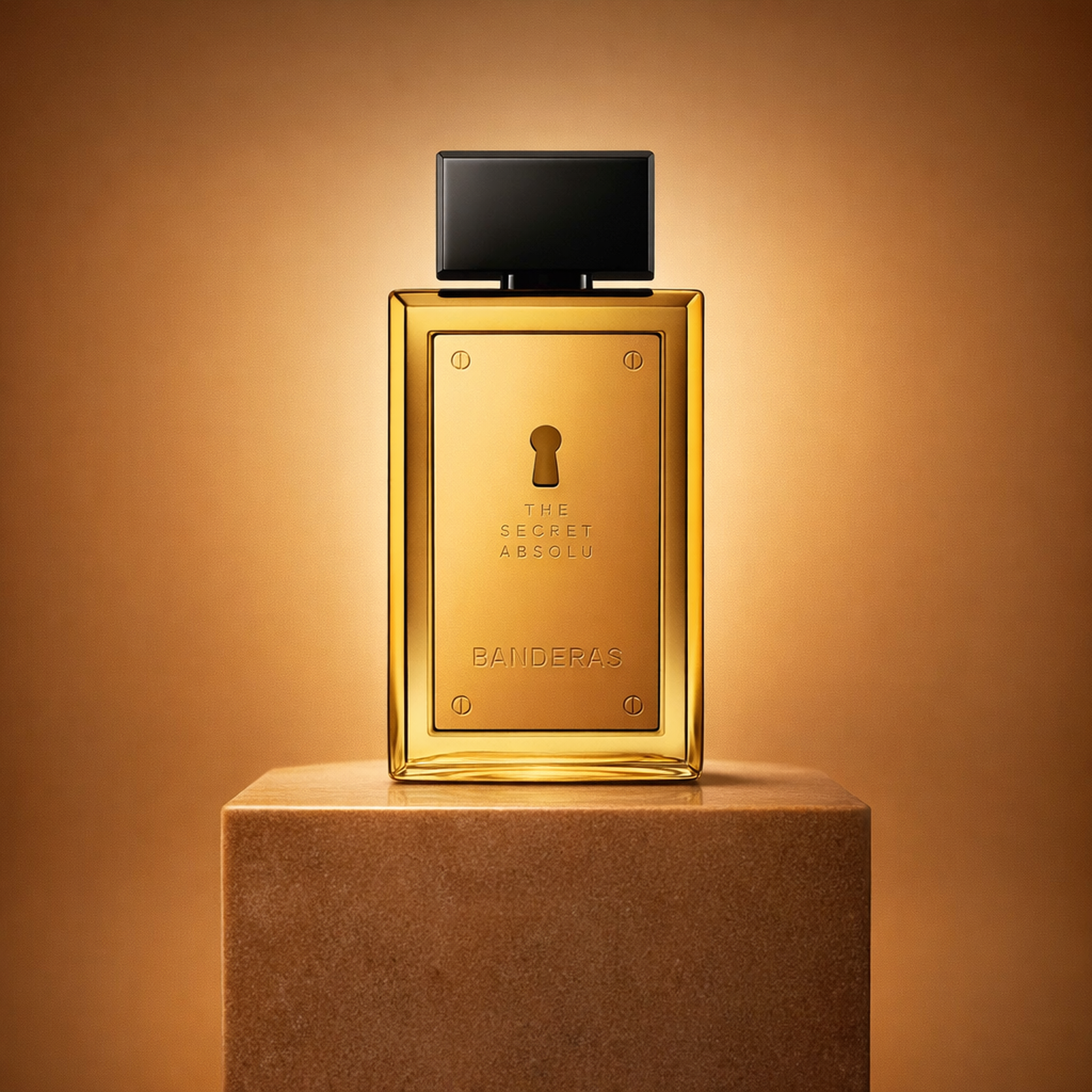 Antonio Banderas the Secret Absolu EDP for Men upright pedestal gallery showcase