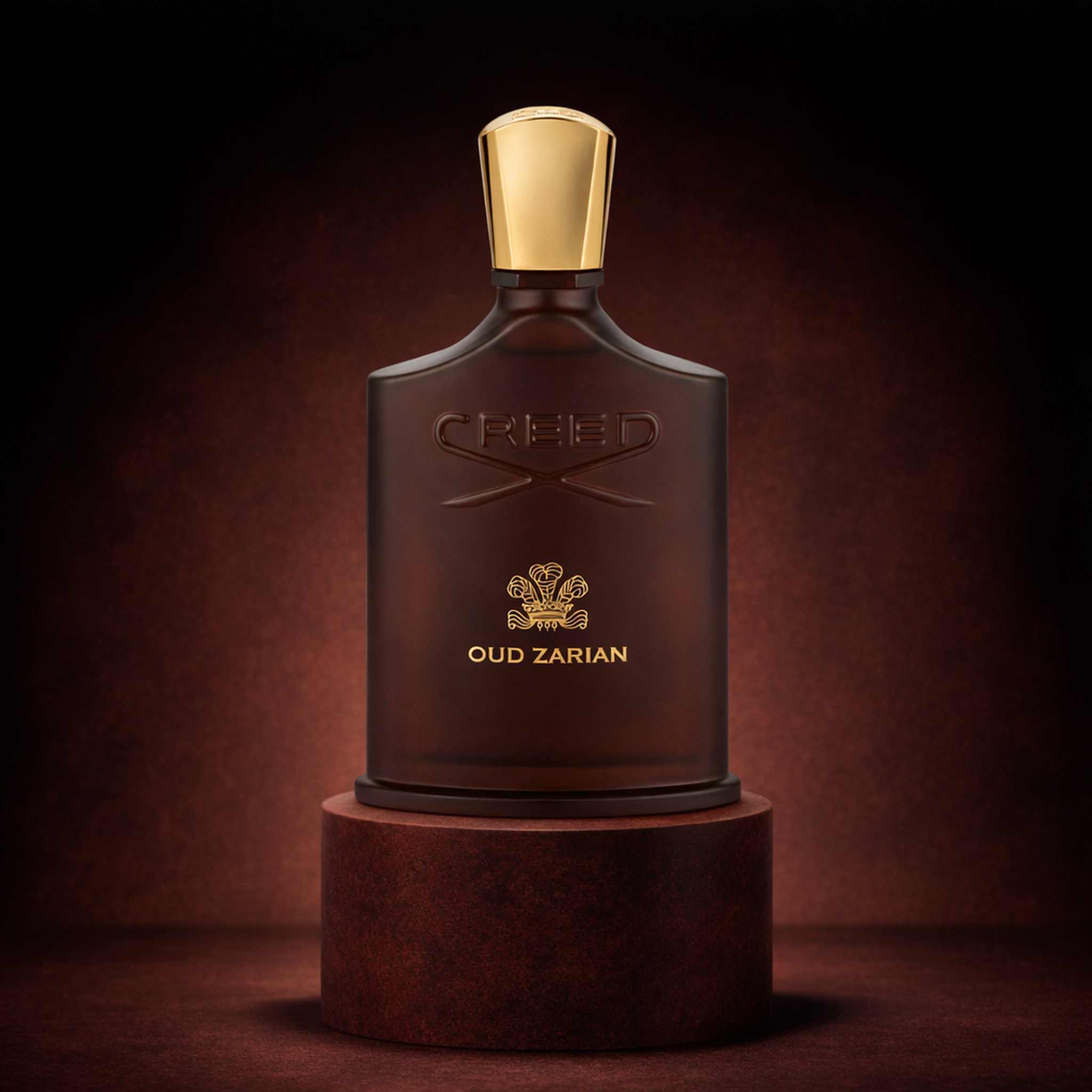 Creed Oud Zarian EDP upright pedestal gallery showcase