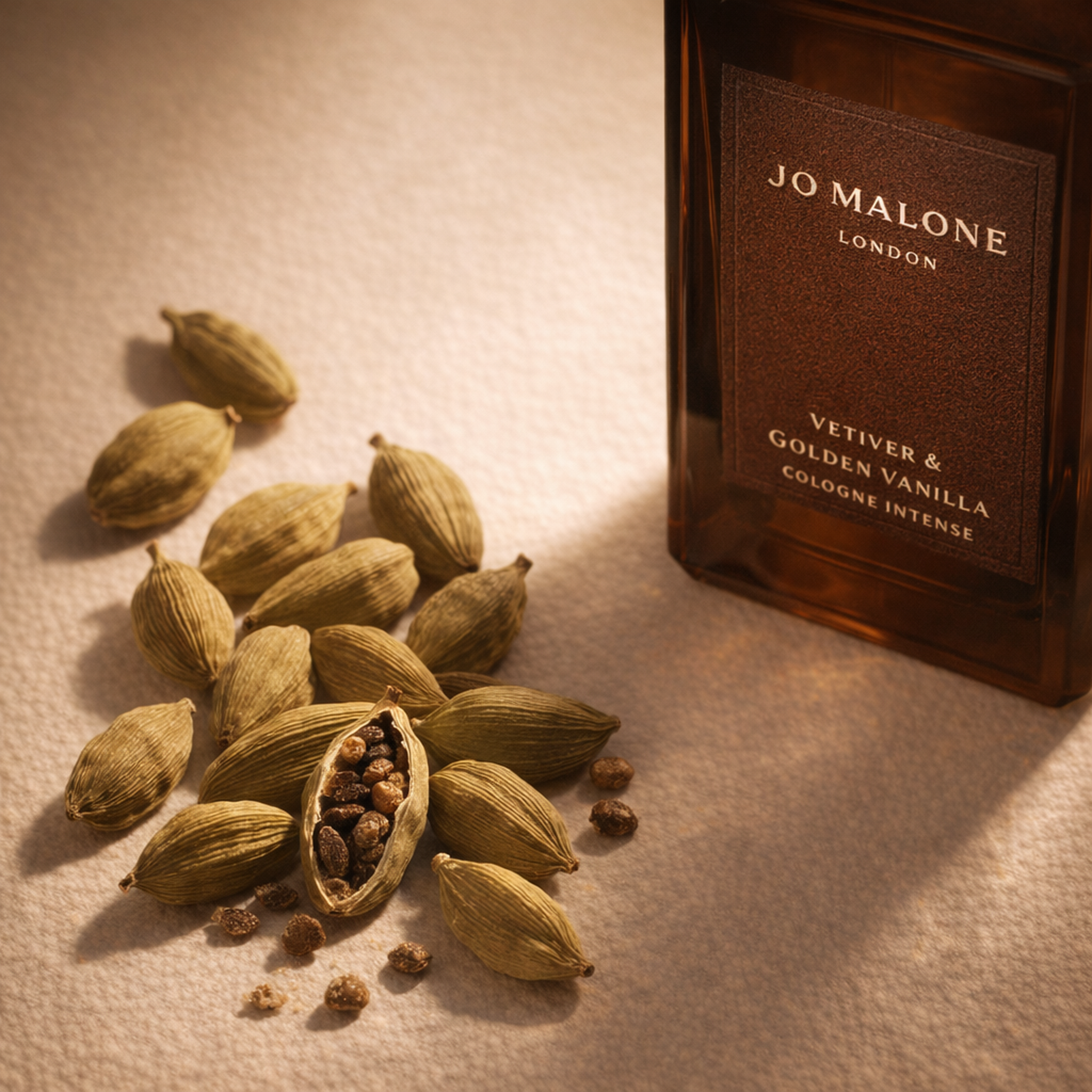Jo Malone Vetiver & Golden Vanilla Intense EDC fragrance notes image