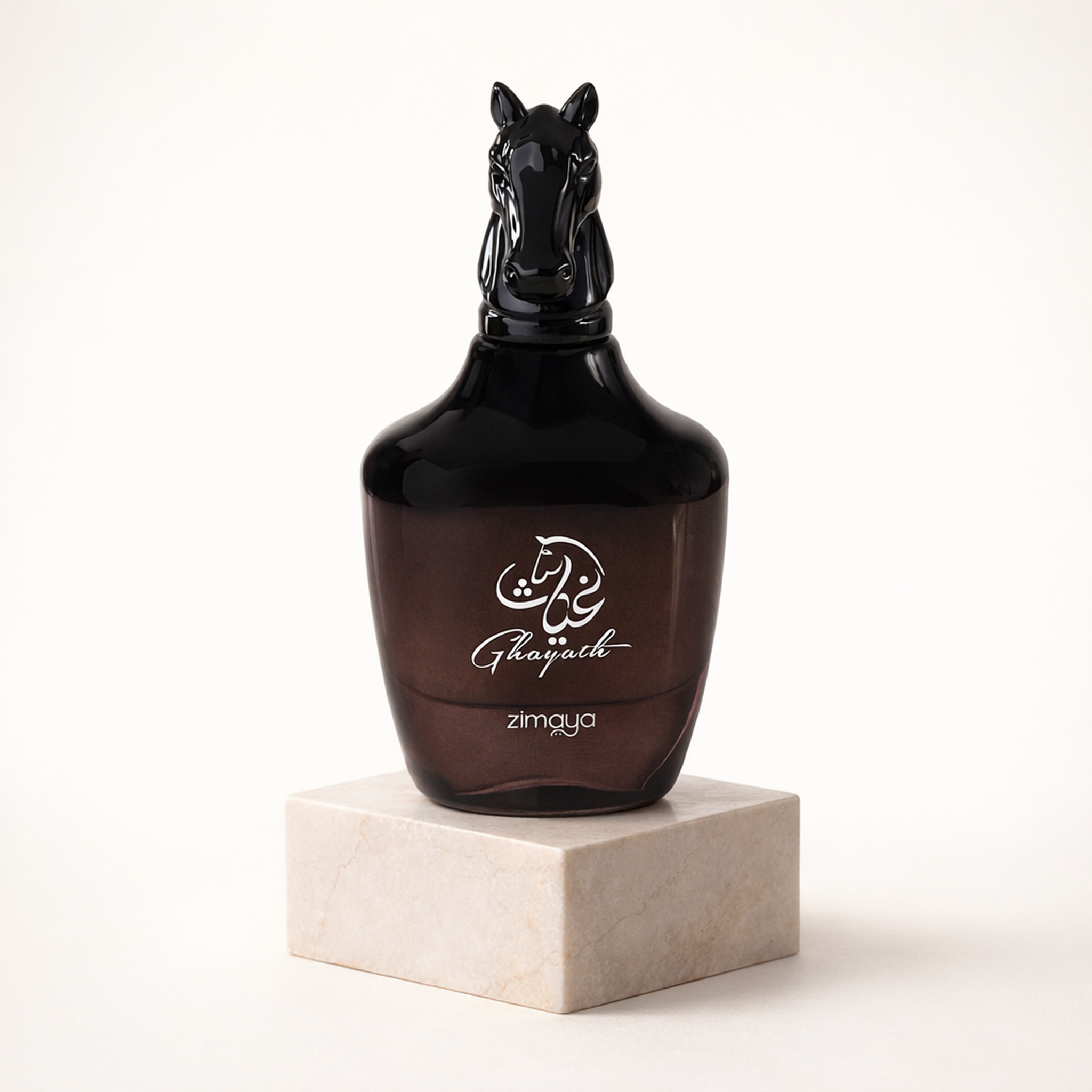 Zimaya Ghyoom EDP upright pedestal gallery showcase