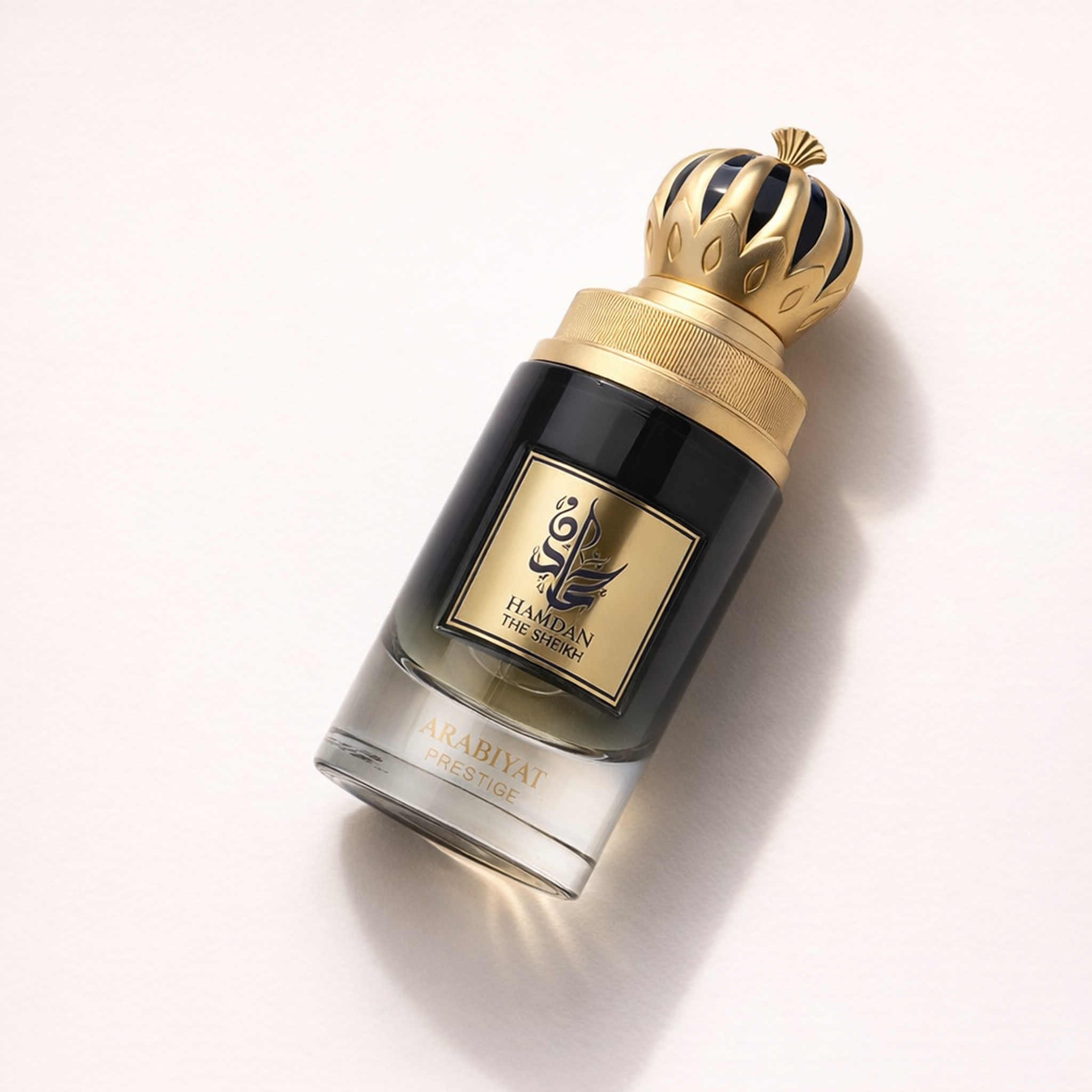 Arabiyat Prestige Hamdan the Sheikh EDP for Men angled still-life gallery showcase