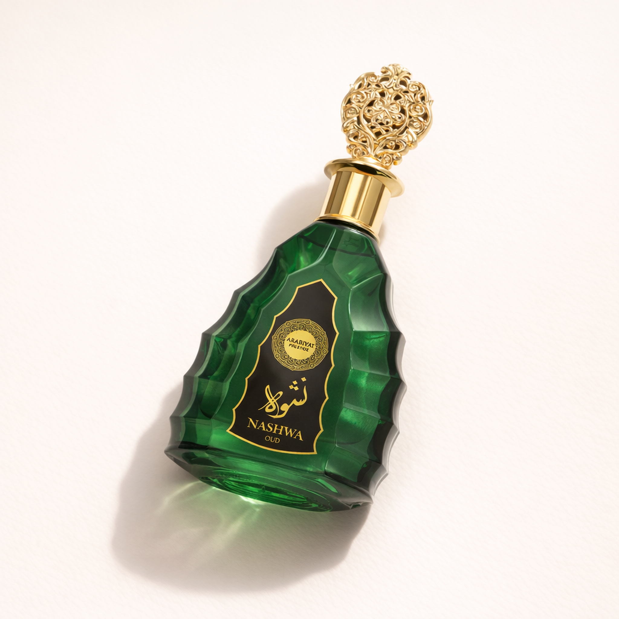 Arabiyat Prestige Nashwa EDP angled still-life gallery showcase