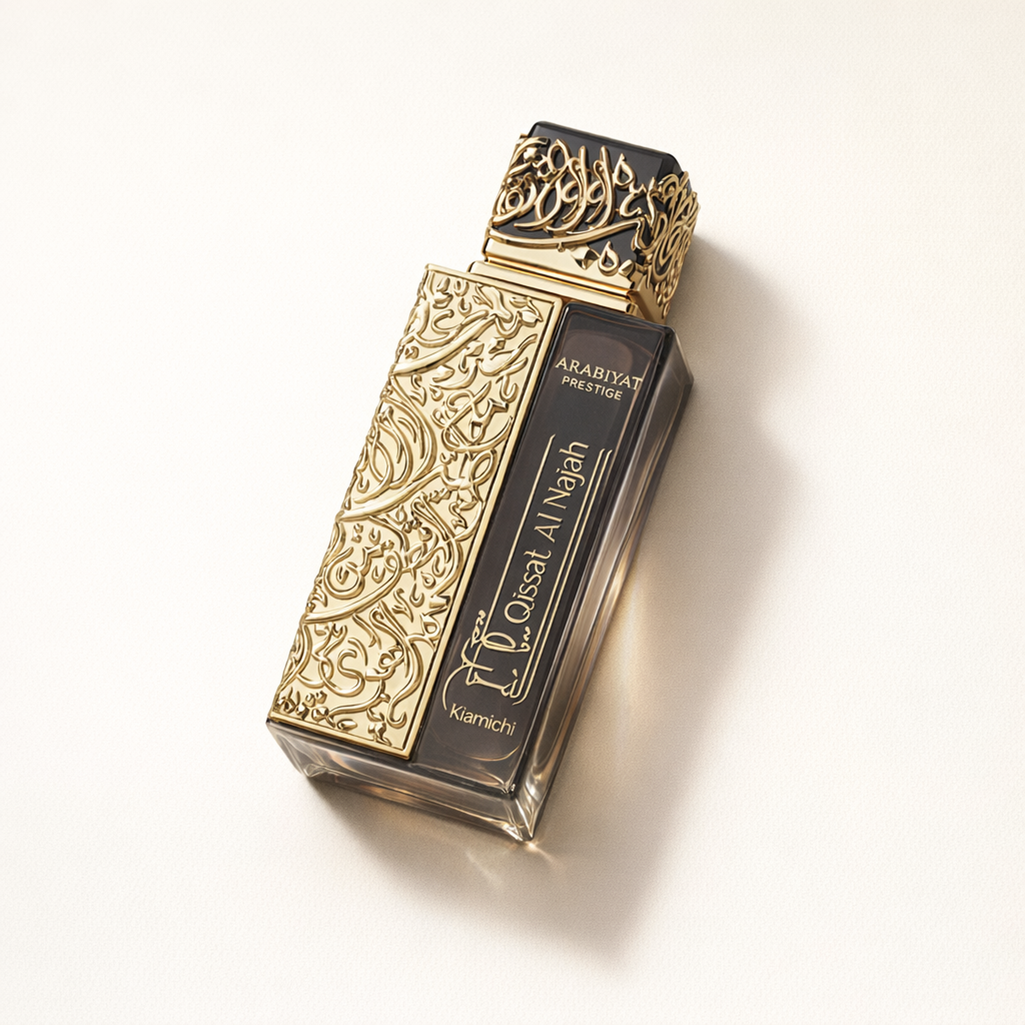Arabiyat Prestige Qissat Al Najah Kiamichi EDP for Men angled still-life gallery showcase