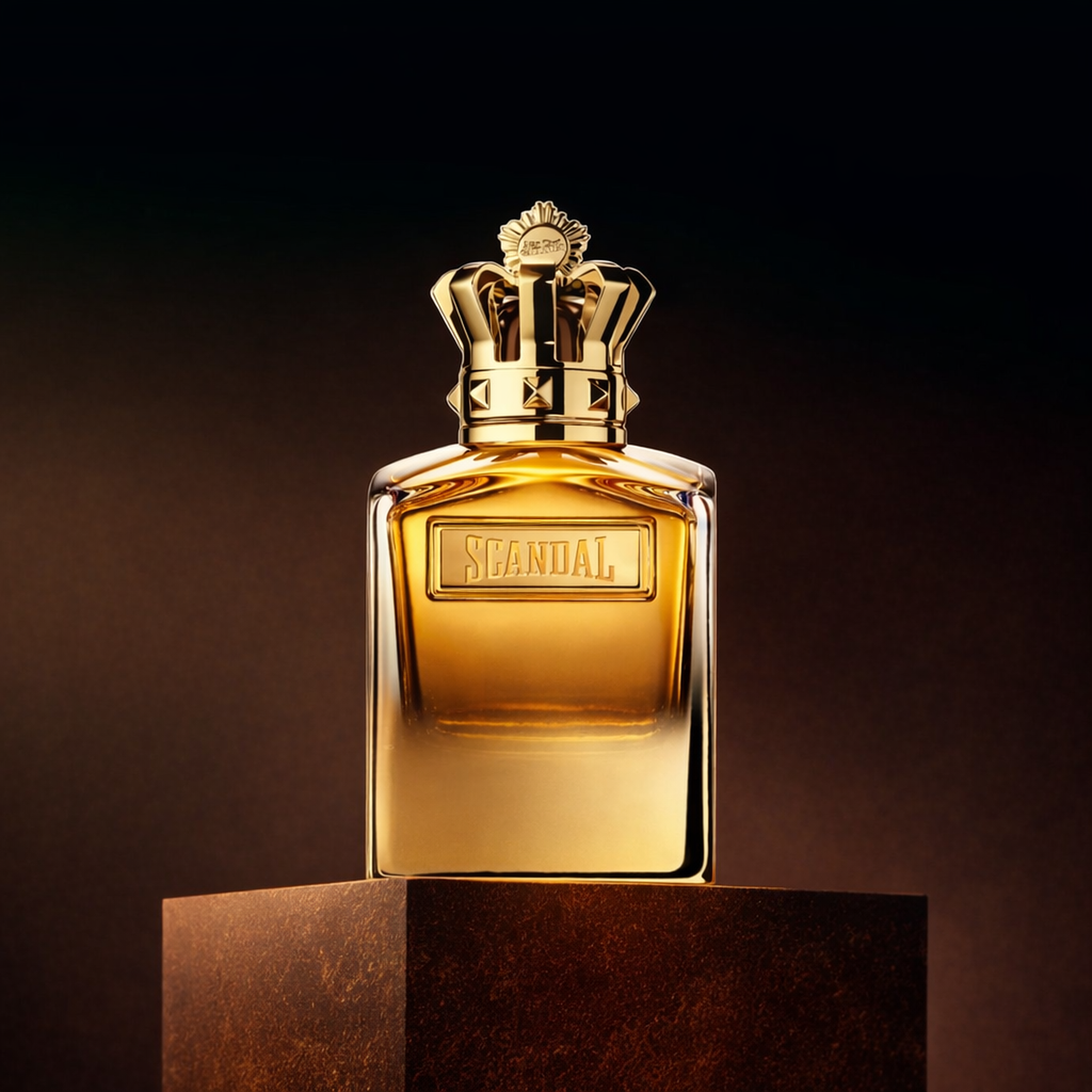 Jean Paul Gaultier Scandal Absolu Parfum Concentre For Men upright pedestal gallery showcase