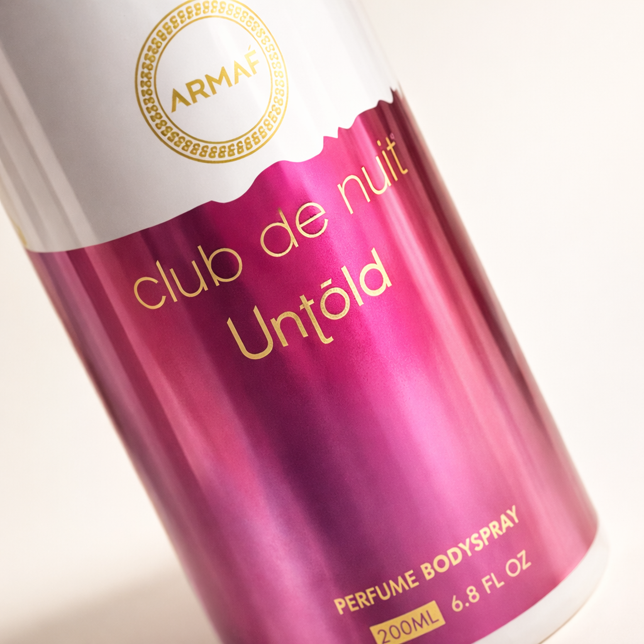Armaf Club De Nuit Untold Body Mist macro label detail gallery showcase