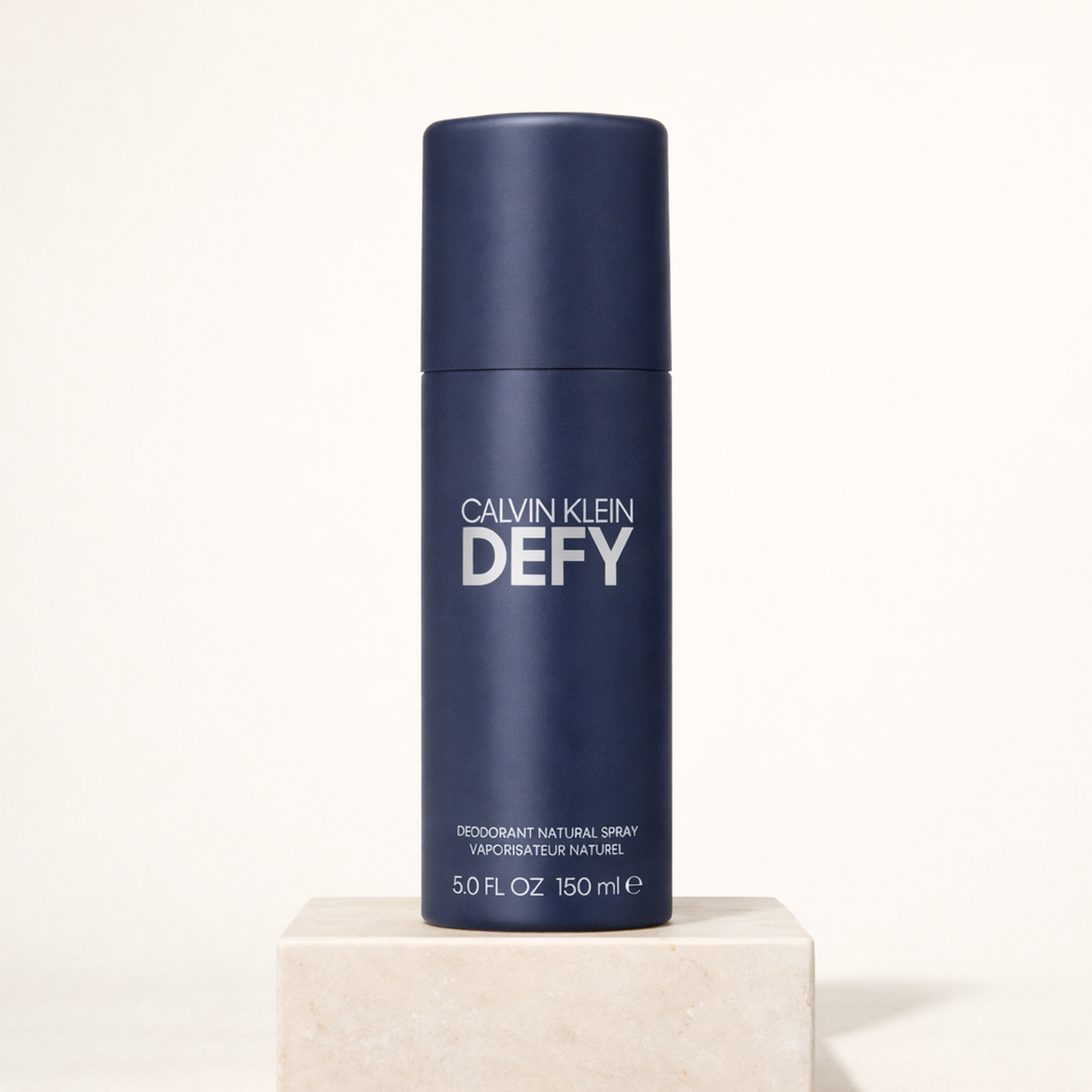 Calvin Klein Defy Deodorant Spray upright pedestal gallery showcase