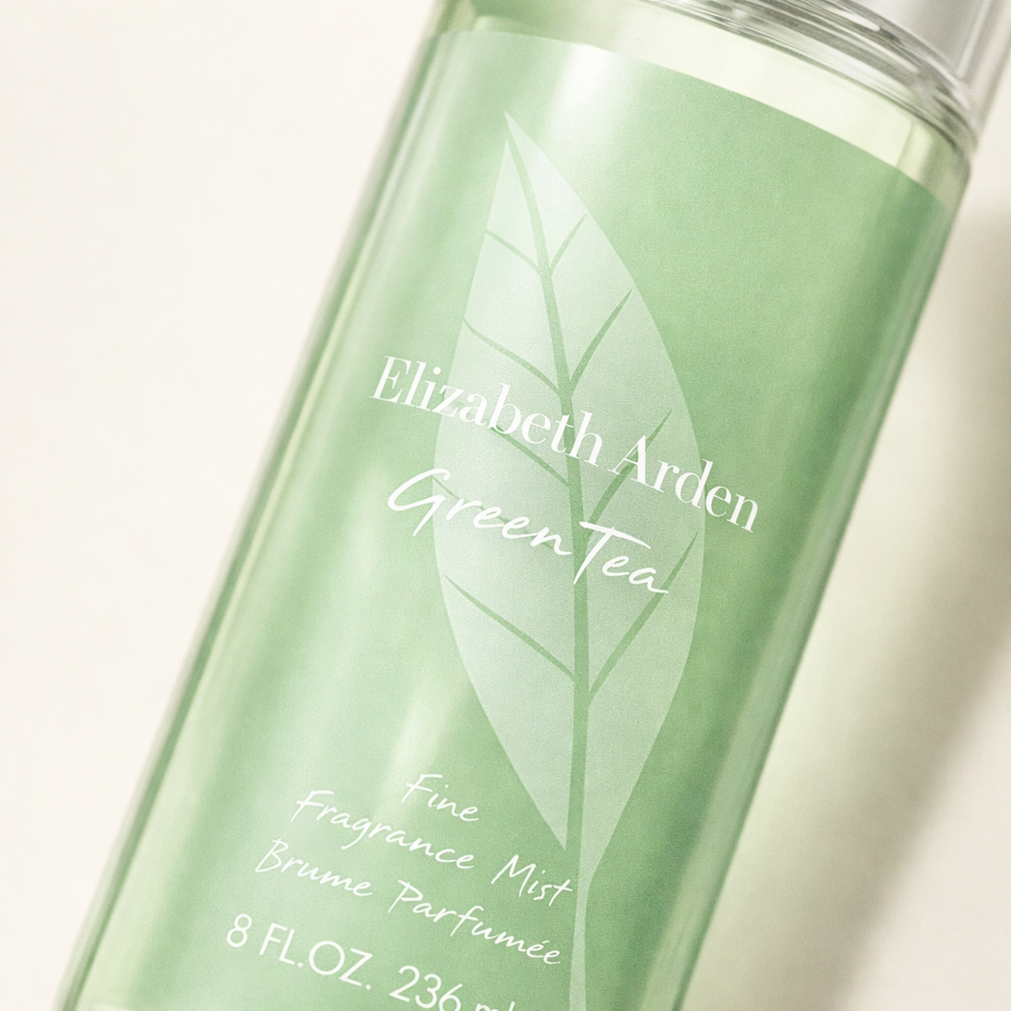 Elizabeth Arden Green Tea Body Mist macro label detail gallery showcase