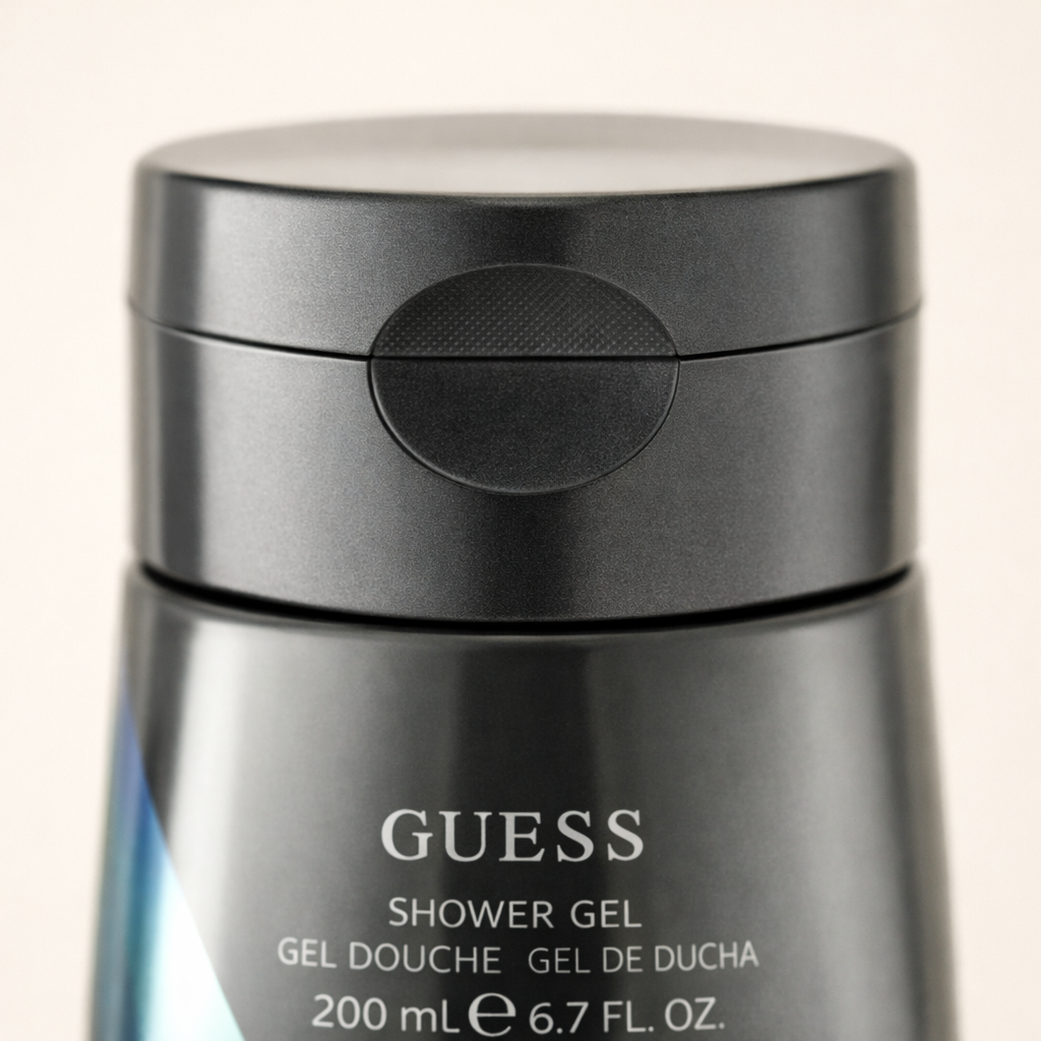 Guess Night Shower Gel cap macro detail gallery showcase