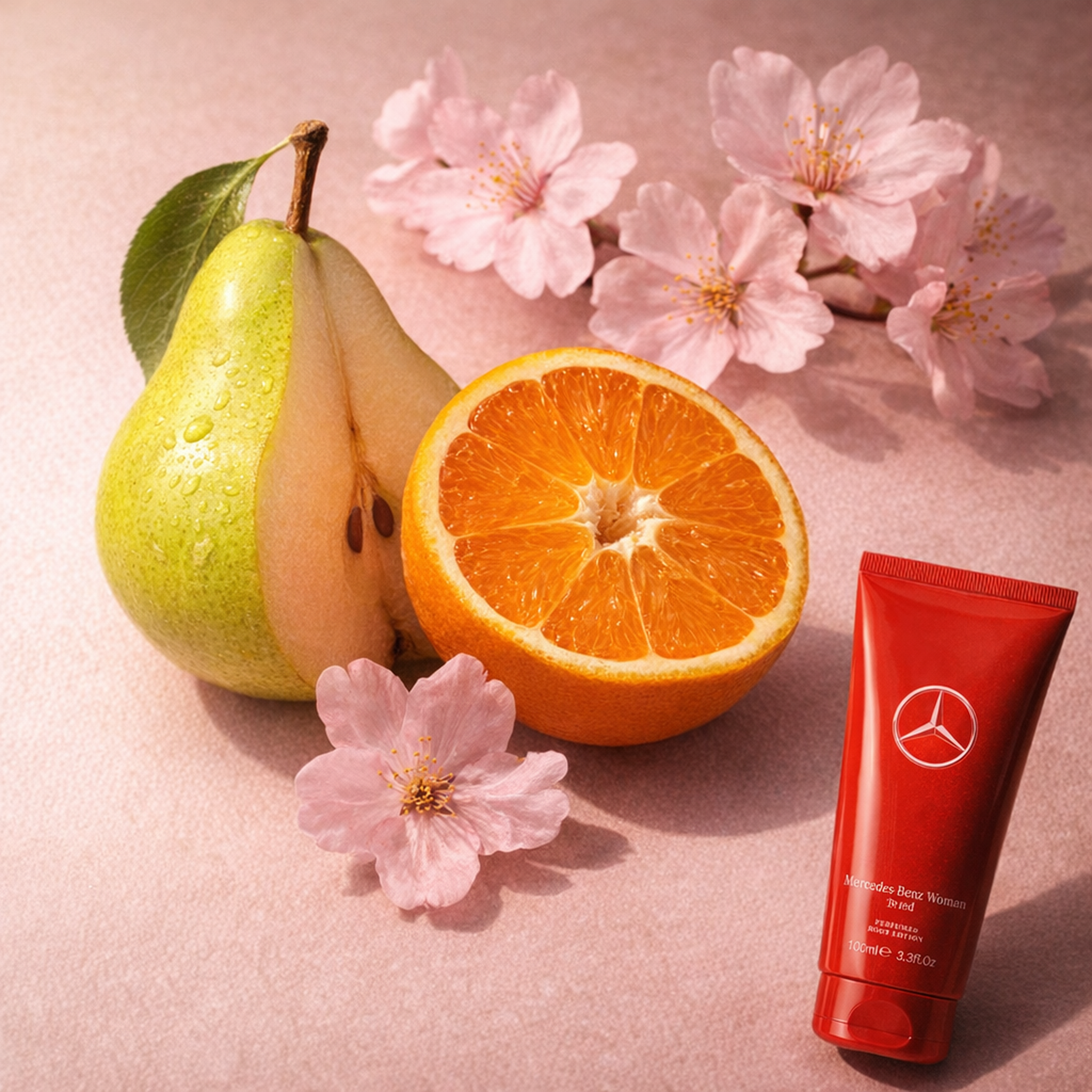 Mercedes Benz In Red Woman Body Lotion fragrance notes image