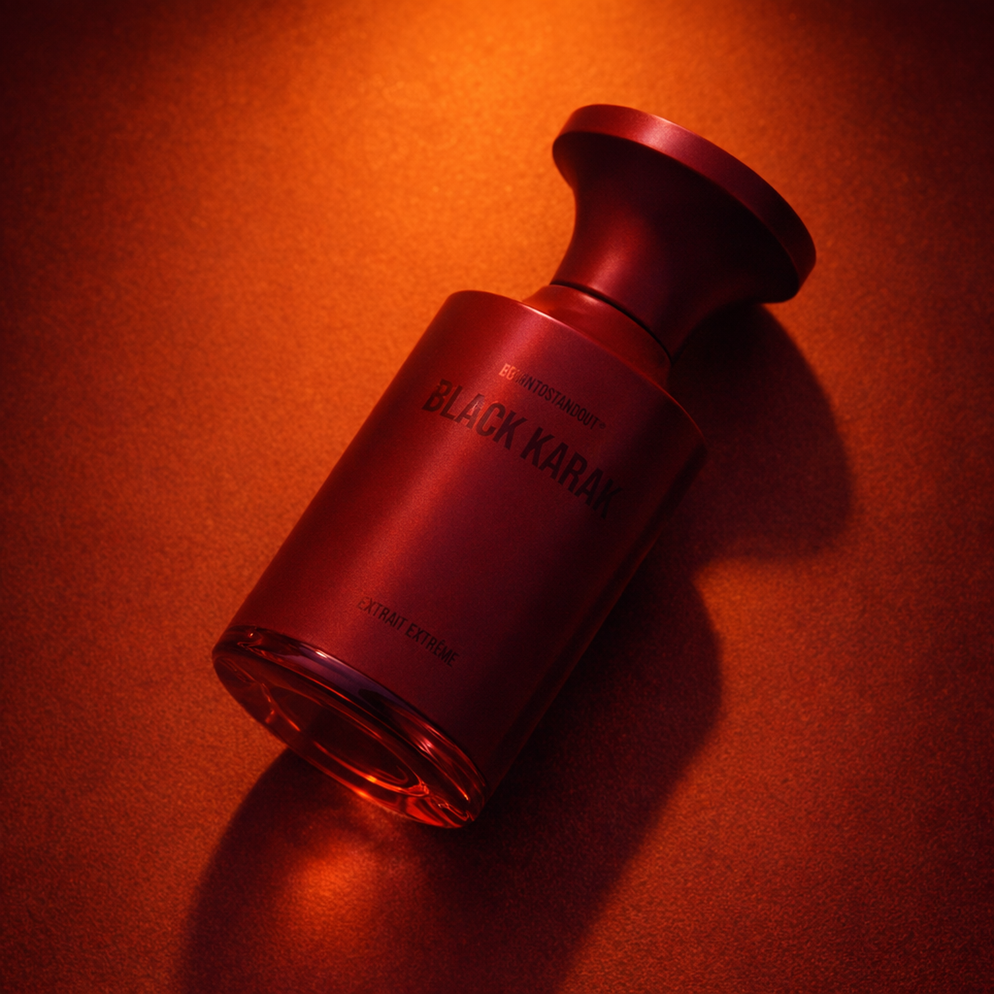 BORNTOSTANDOUT Black Karak Extrait Extreme angled still-life gallery showcase