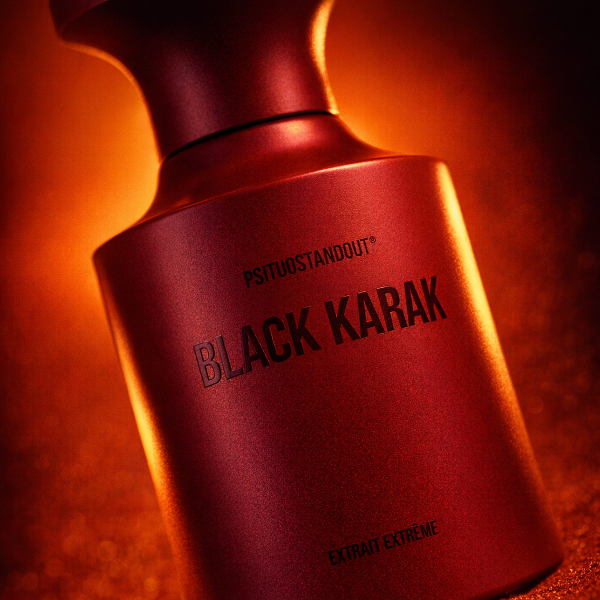 BORNTOSTANDOUT Black Karak Extrait Extreme macro label detail gallery showcase