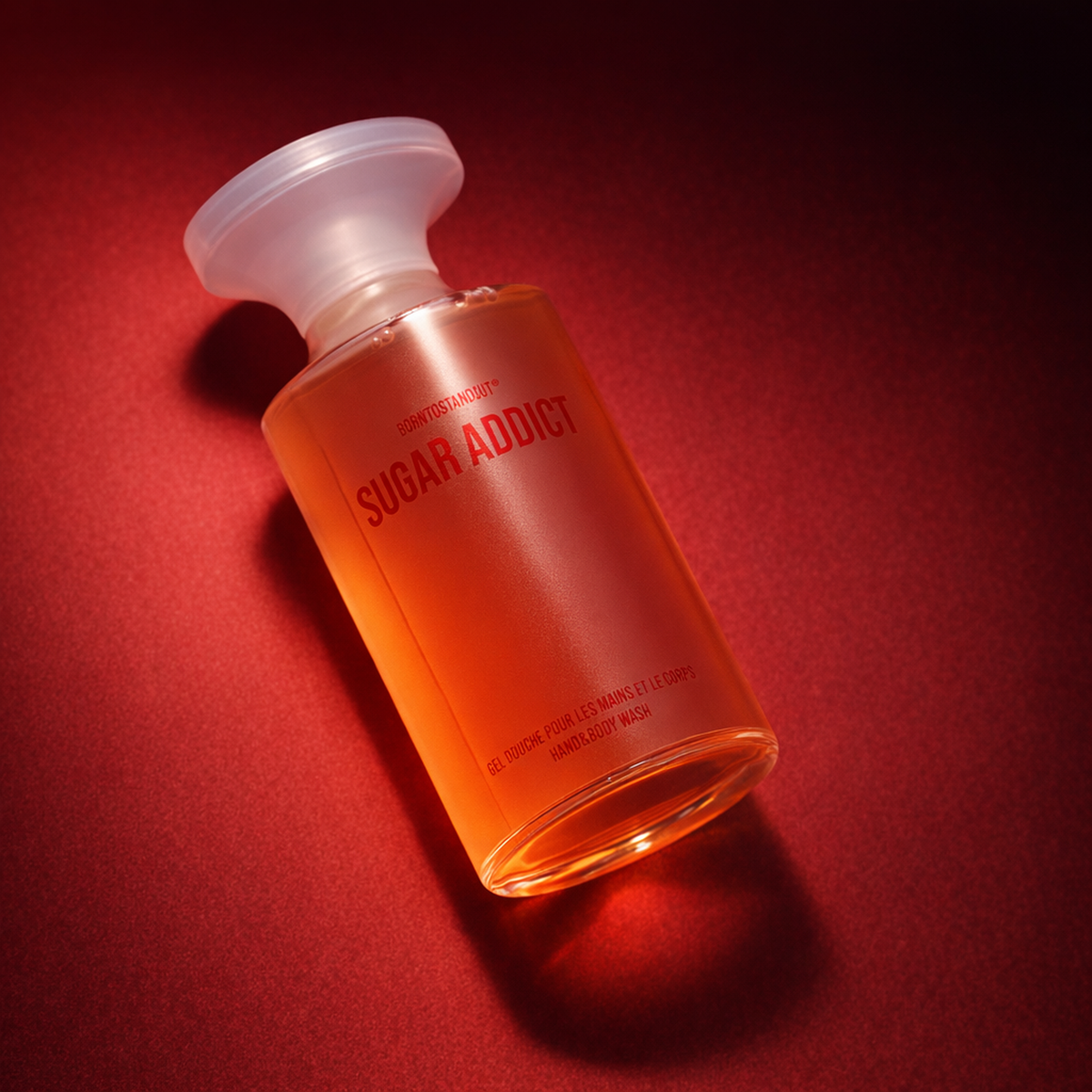 BORNTOSTANDOUT Sugar Addict Hand & Body Wash angled still-life gallery showcase