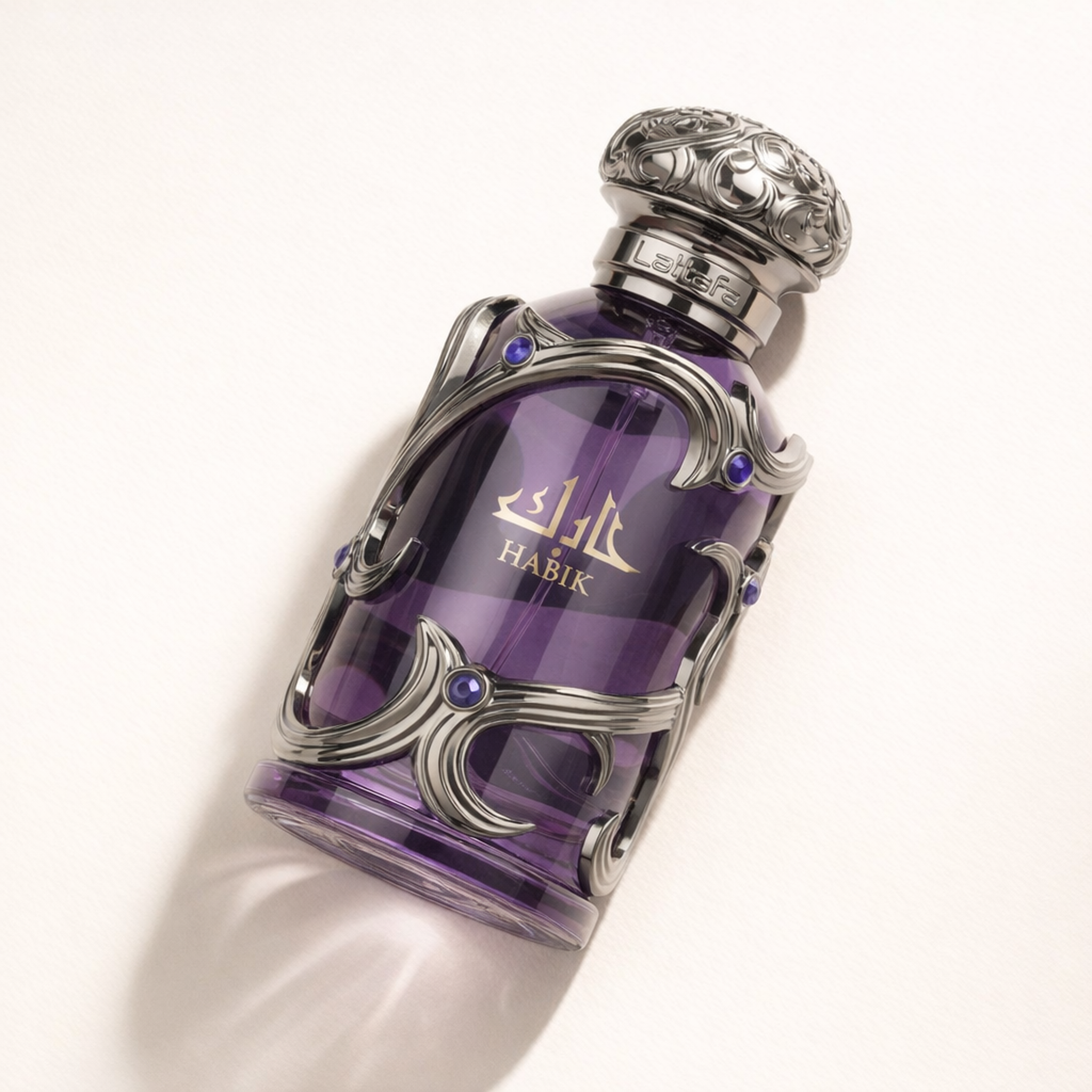 Lattafa Habik EDP For Men angled still-life gallery showcase