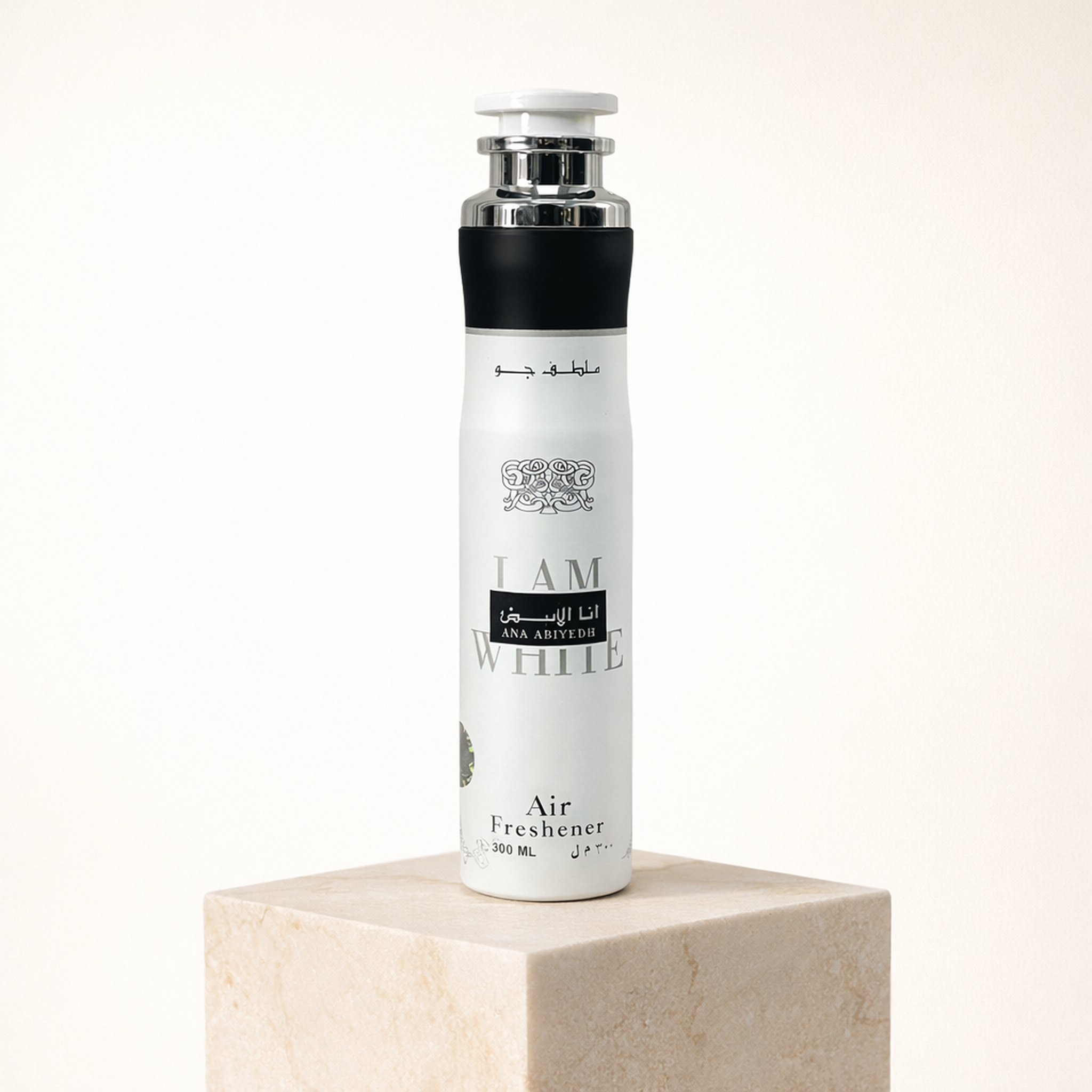 Lattafa I Am White Air Freshener upright pedestal gallery showcase