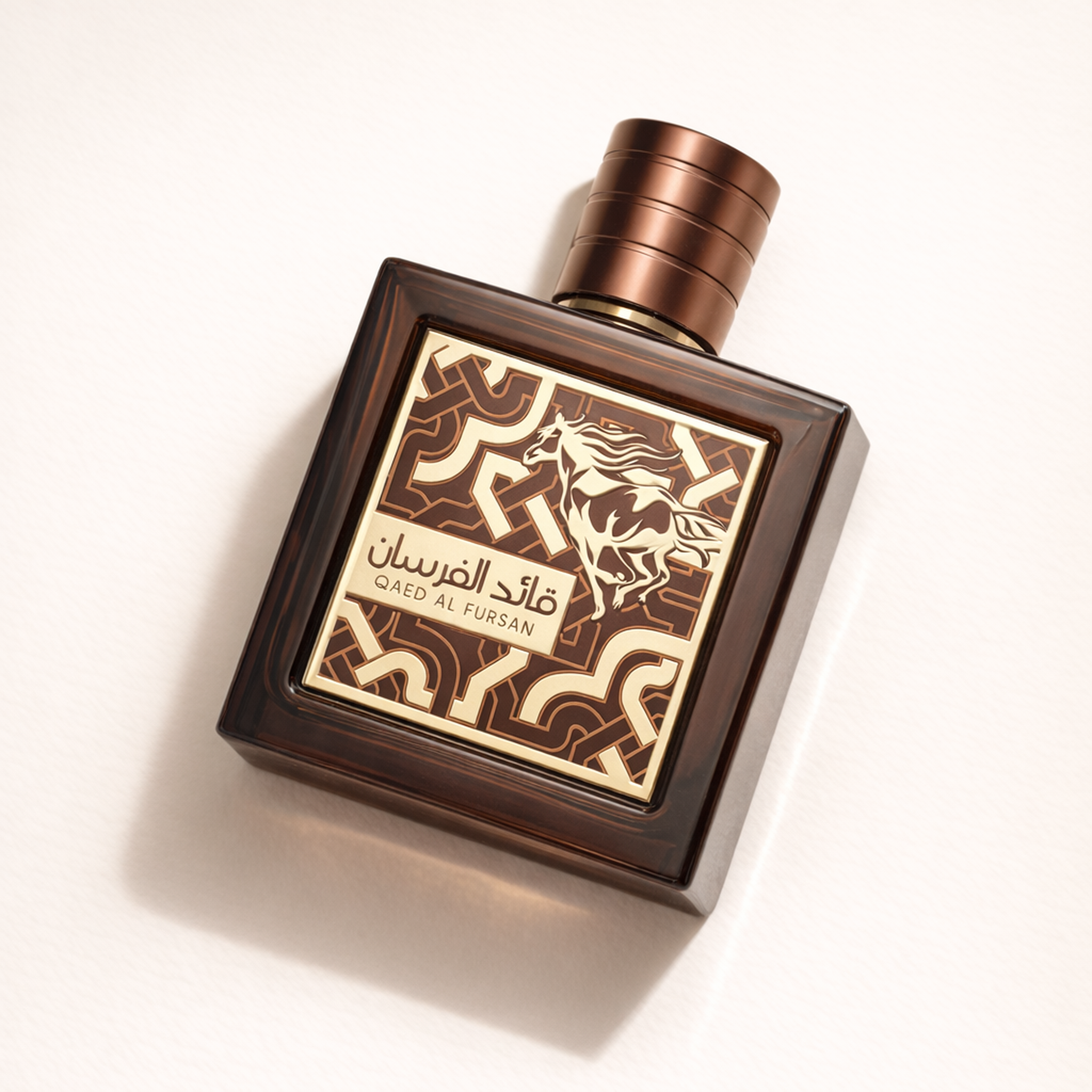 Lattafa Qasaed Al Sultan Untamed EDP angled still-life gallery showcase