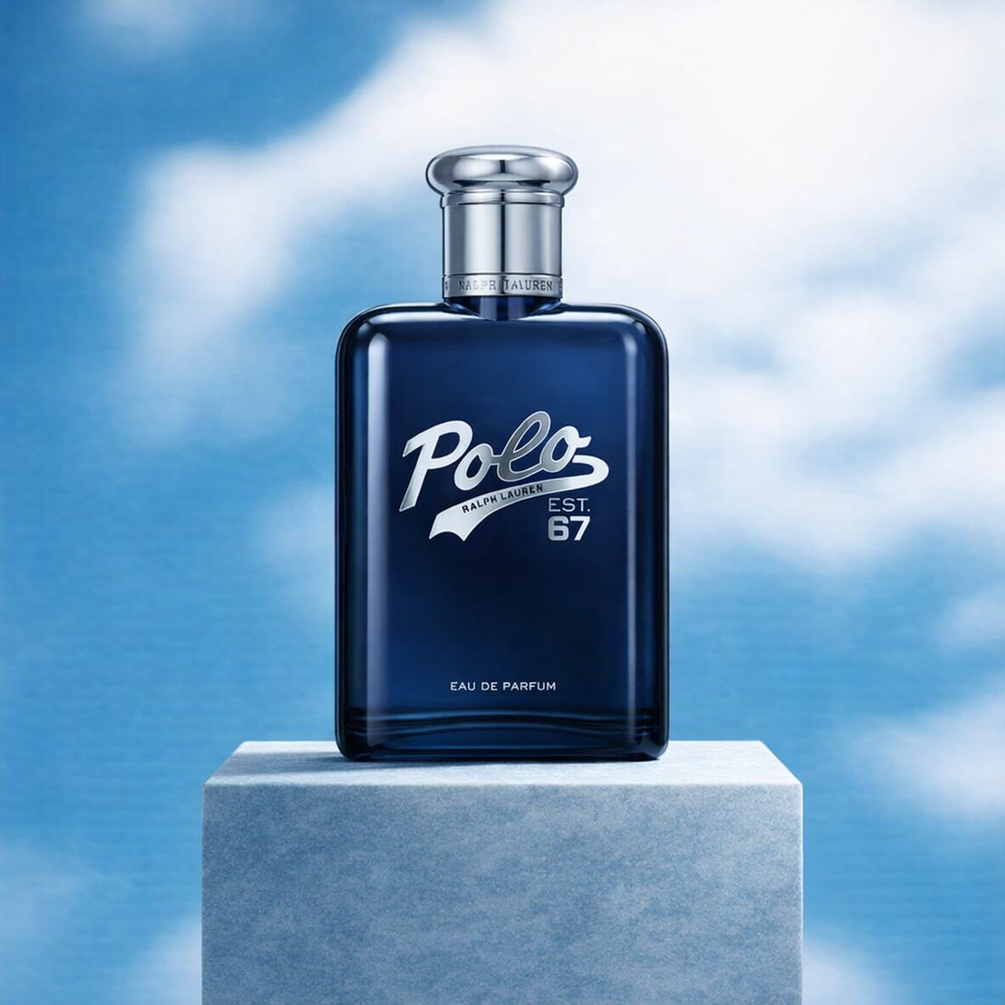 Ralph Lauren Polo Est. 67 EDP For Men upright pedestal gallery showcase