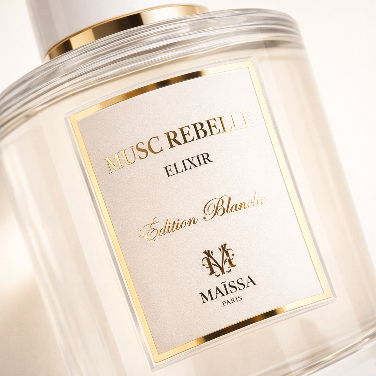Maissa Musc Rebelle Elixir EDP macro label detail gallery showcase