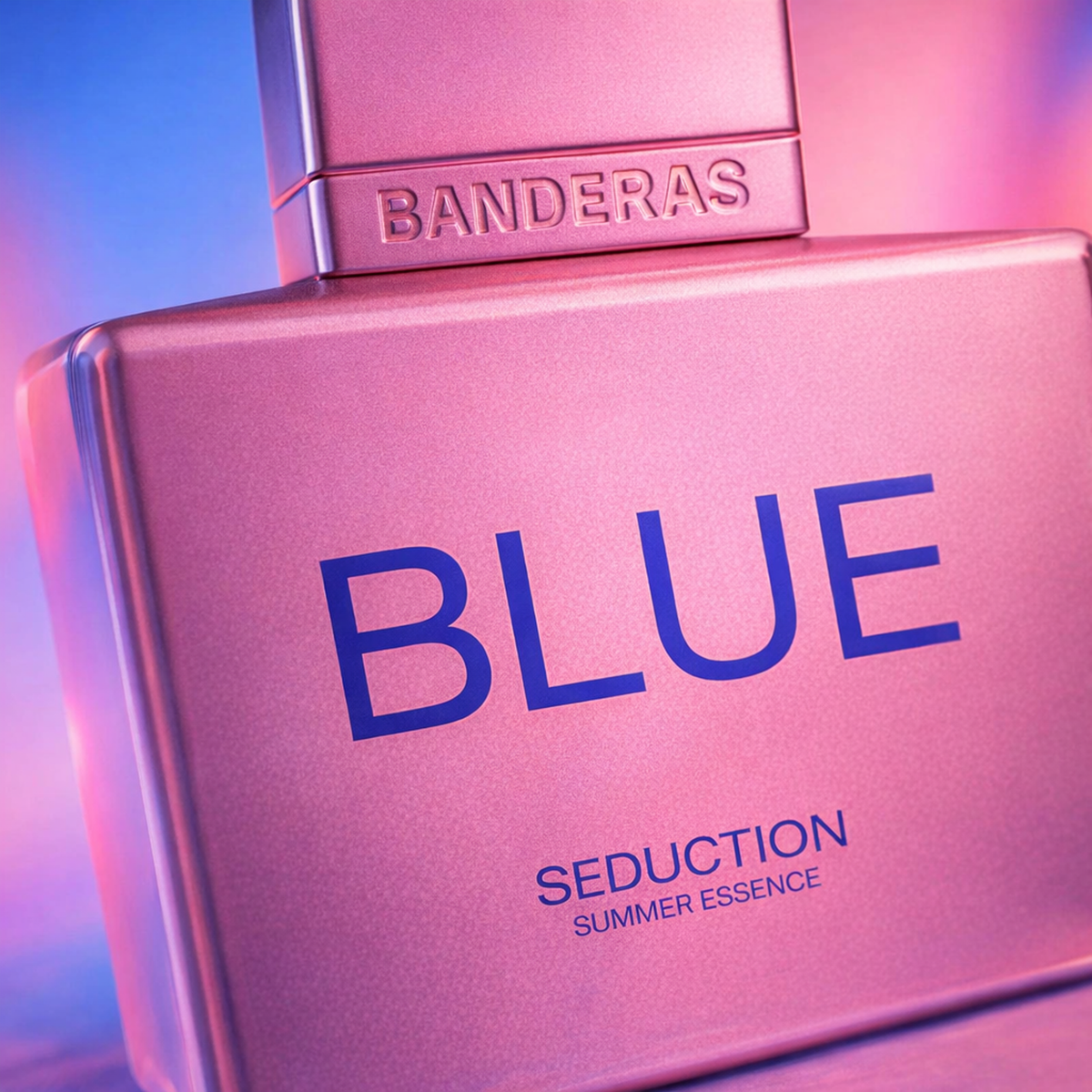 Antonio Banderas Blue Seduction Summer Essence EDT For Women macro label detail gallery showcase