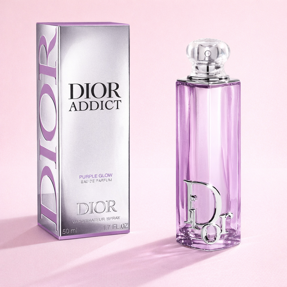 Dior Addict Purple Glow EDP For Women packaging product shot gallery showcase