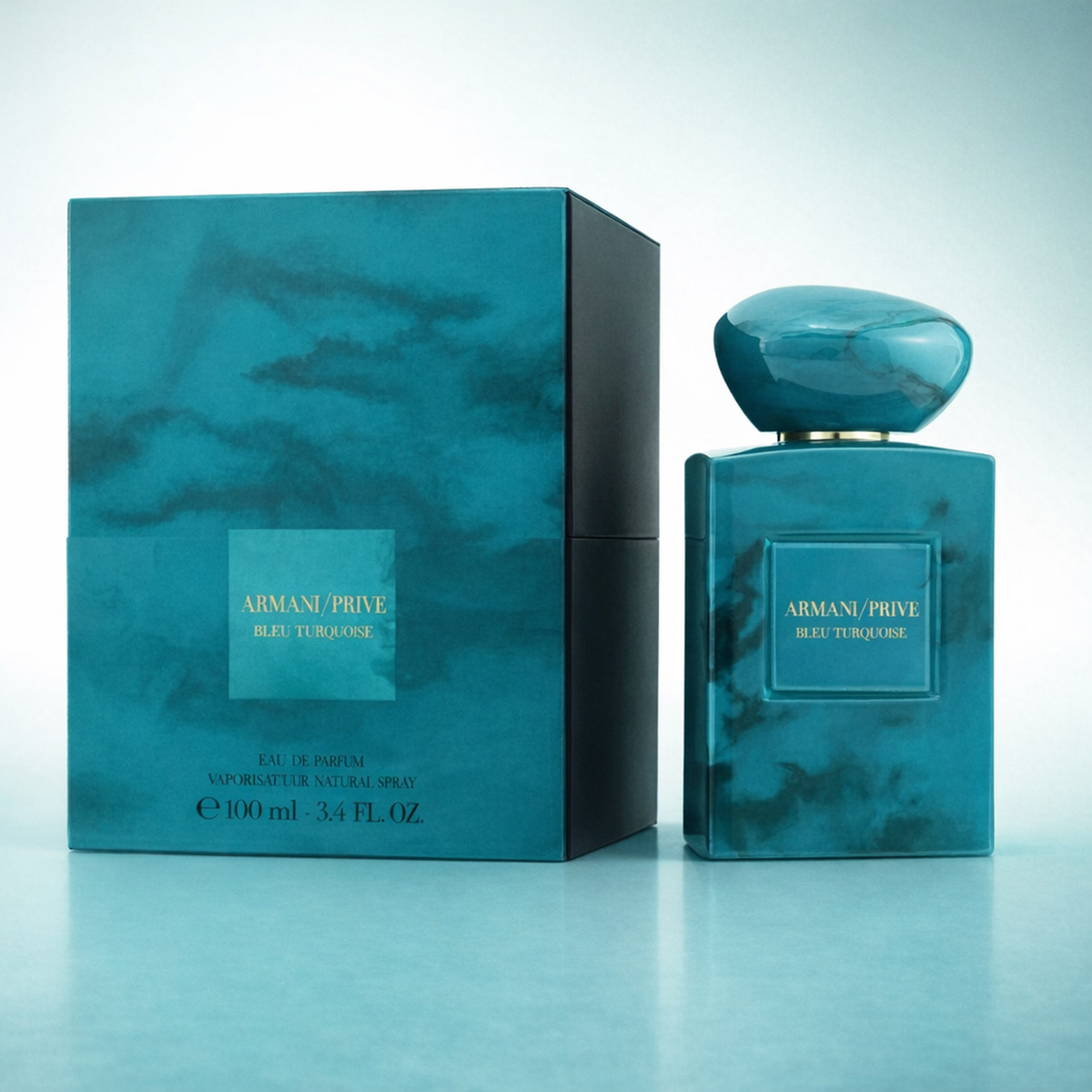 Giorgio Armani Prive Bleu Turquoise EDP packaging product shot gallery showcase
