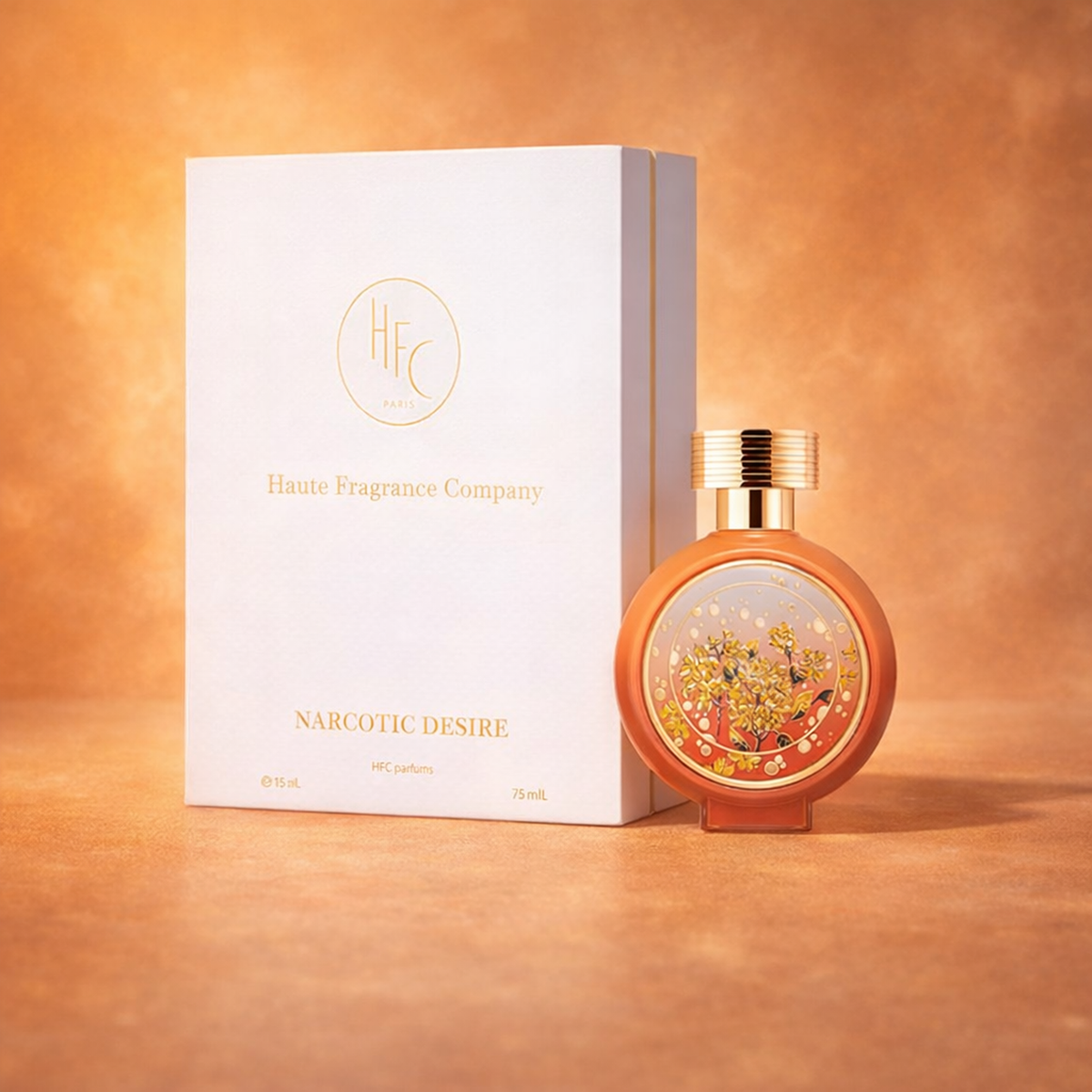 HFC Narcotic Desire EDP packaging product shot gallery showcase