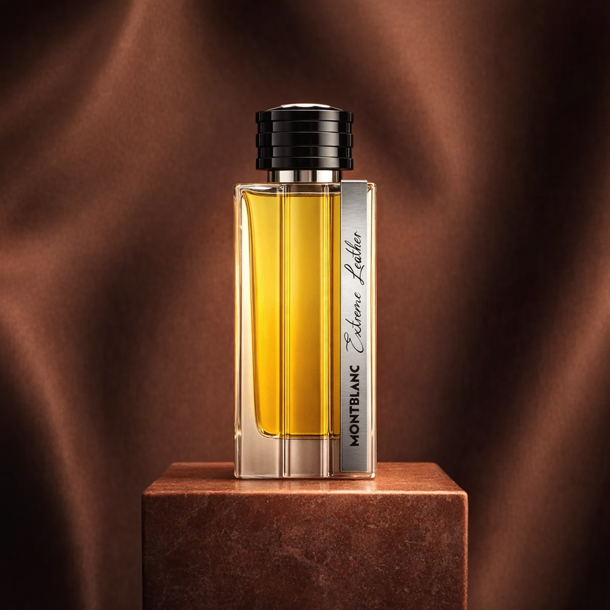 Mont Blanc Extreme Leather EDP For Men upright pedestal gallery showcase